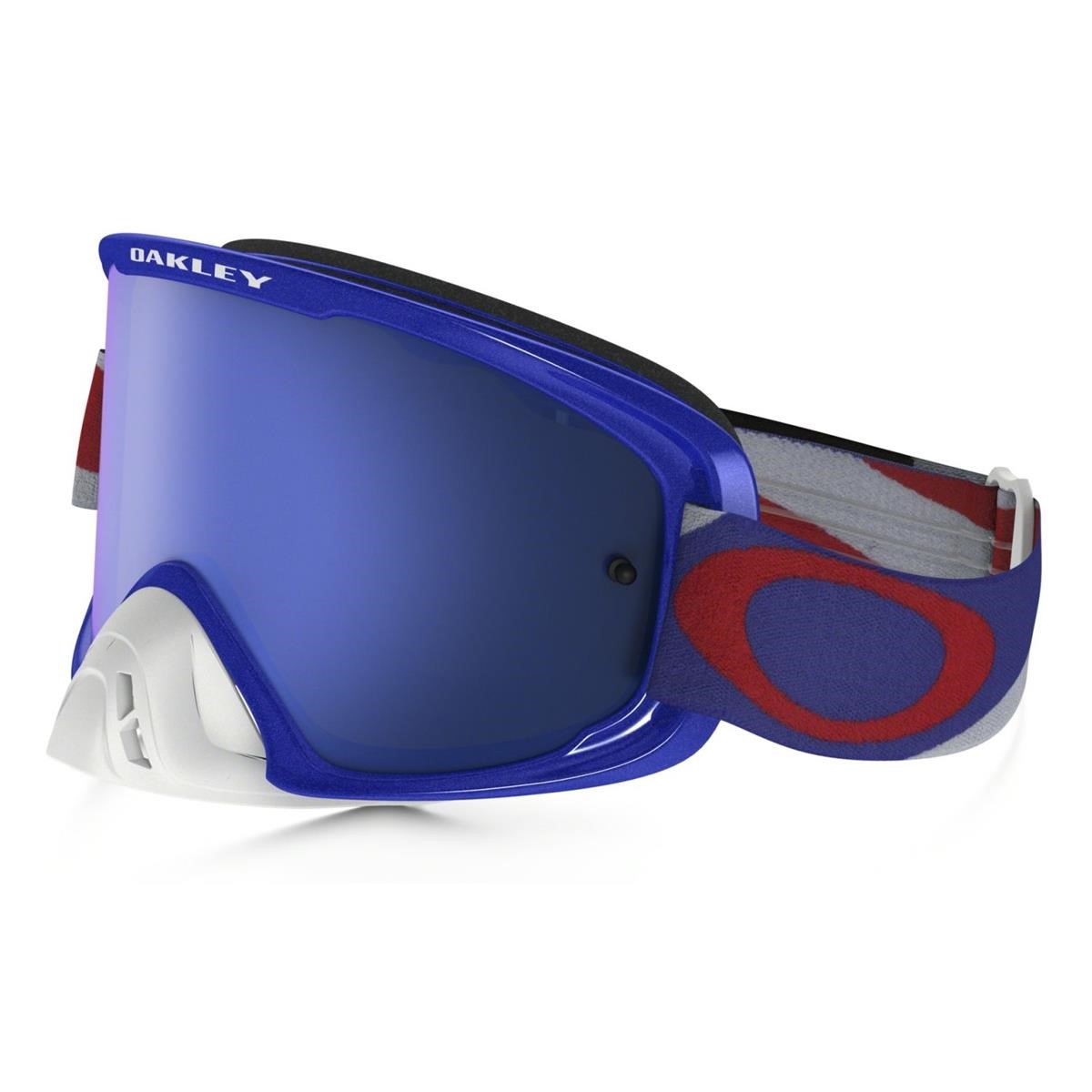 Oakley Goggle O2 MX Heritage Racer Red/White/Blue - Ice Iridium