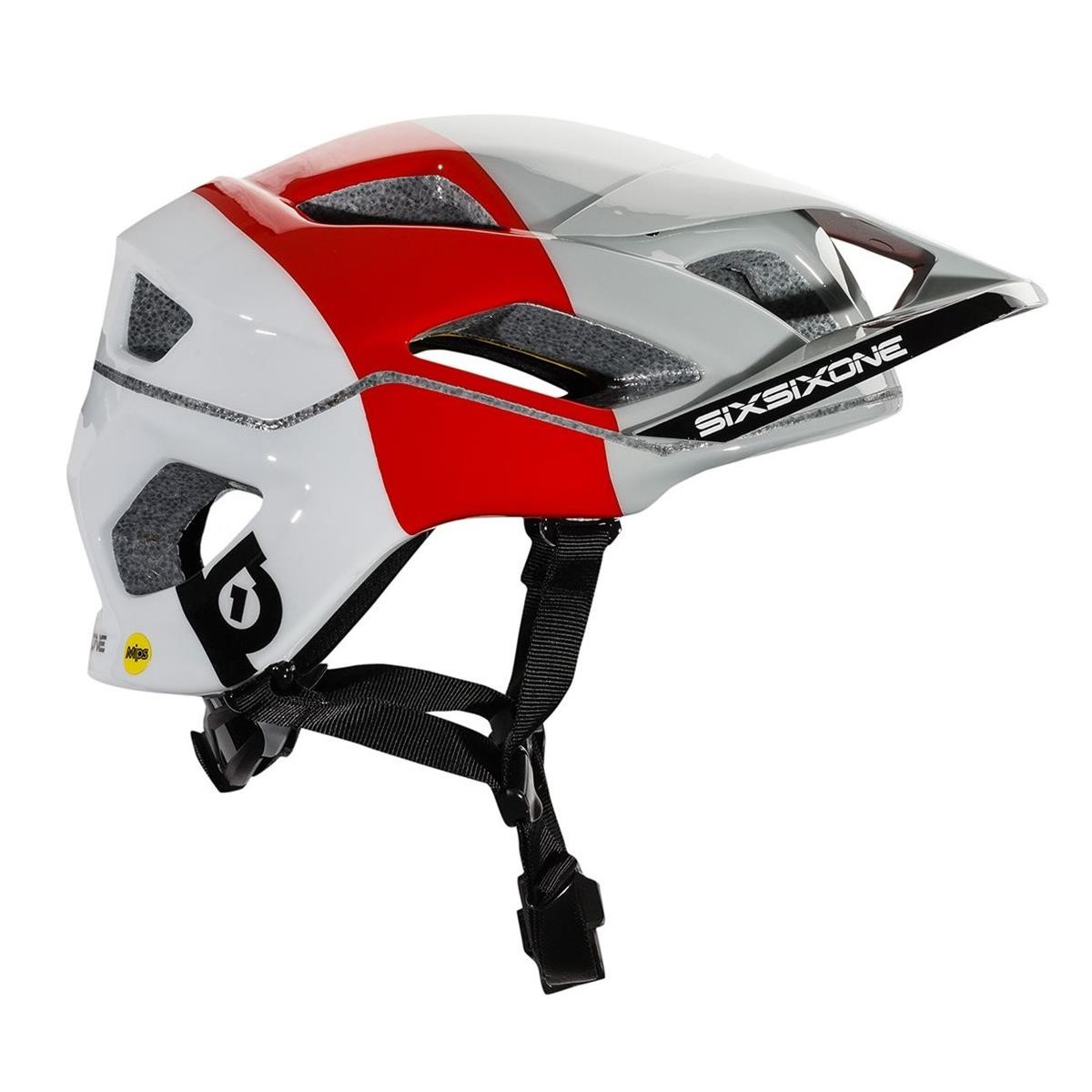 SixSixOne Enduro-MTB Helmet Evo AM MIPS White/Red