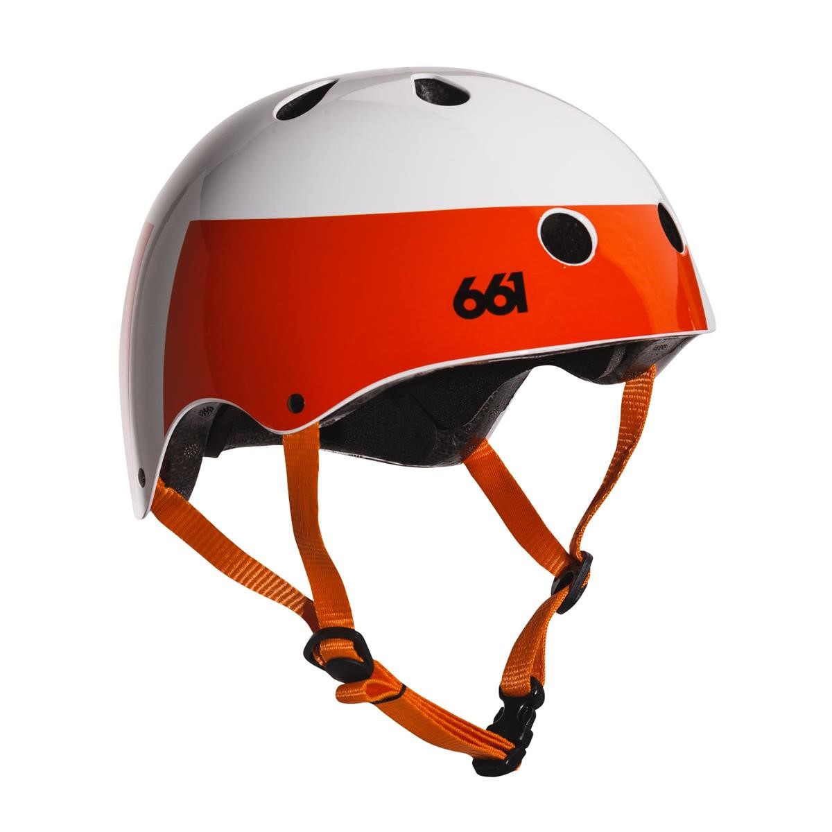 SixSixOne BMX/Dirt Helm Dirt Lid Weiß/Orange
