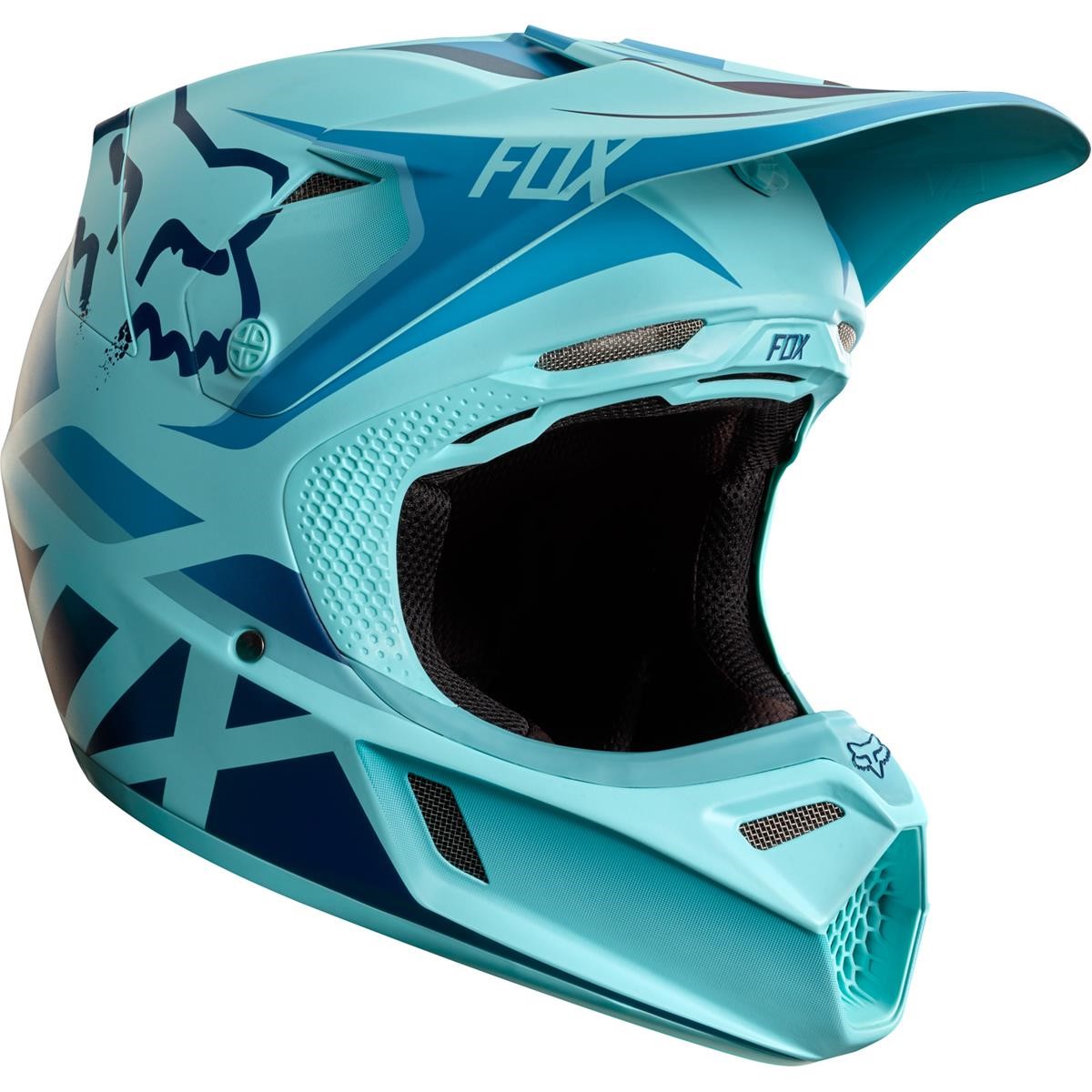 Fox Helmet V3 Seca Ice Blue - Limited Edition Glen Helen