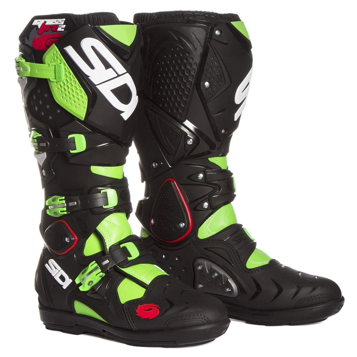 Sidi MX Boots Crossfire 2 SRS Green Fluo/Black