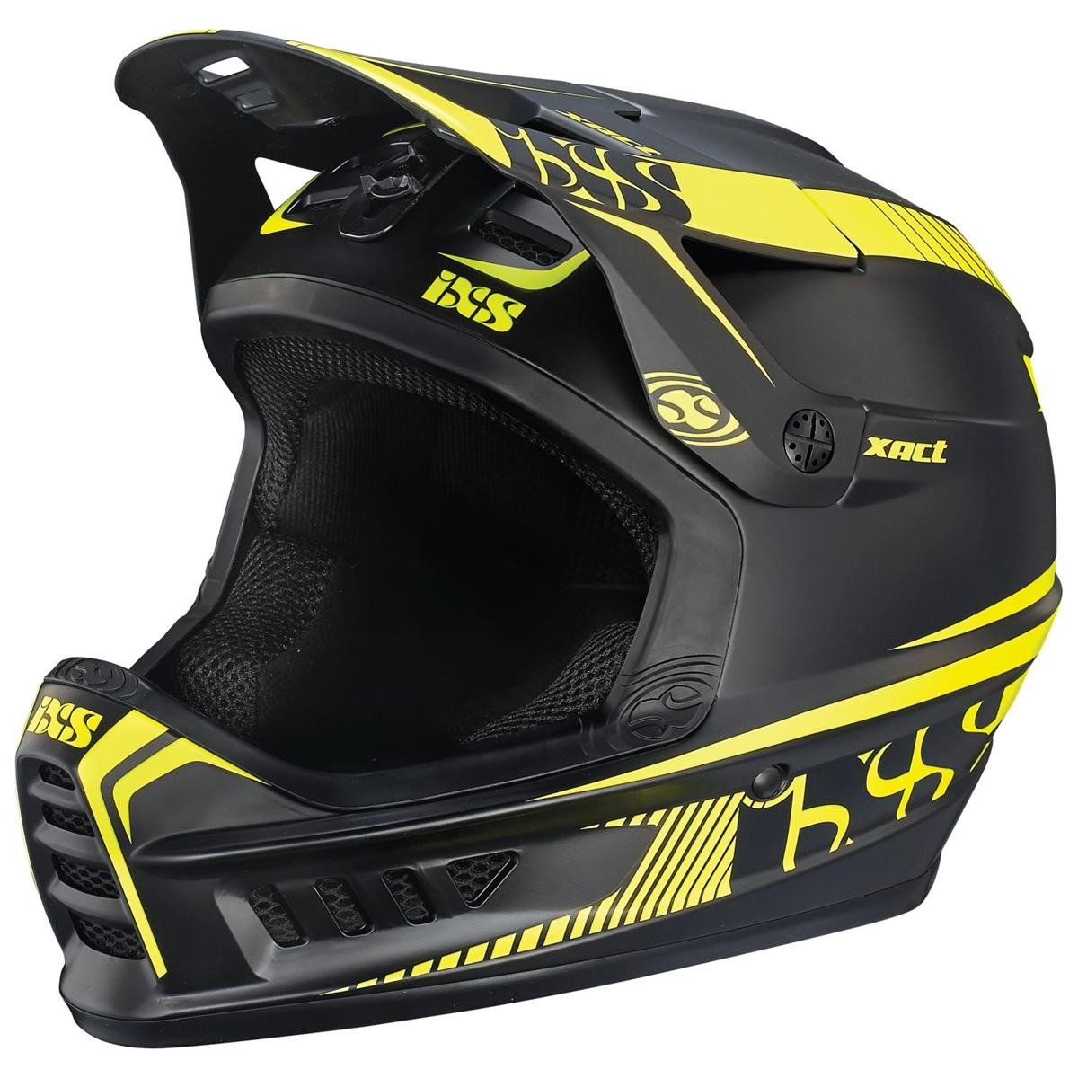 IXS Downhill-MTB Helm Xact Schwarz/Lime