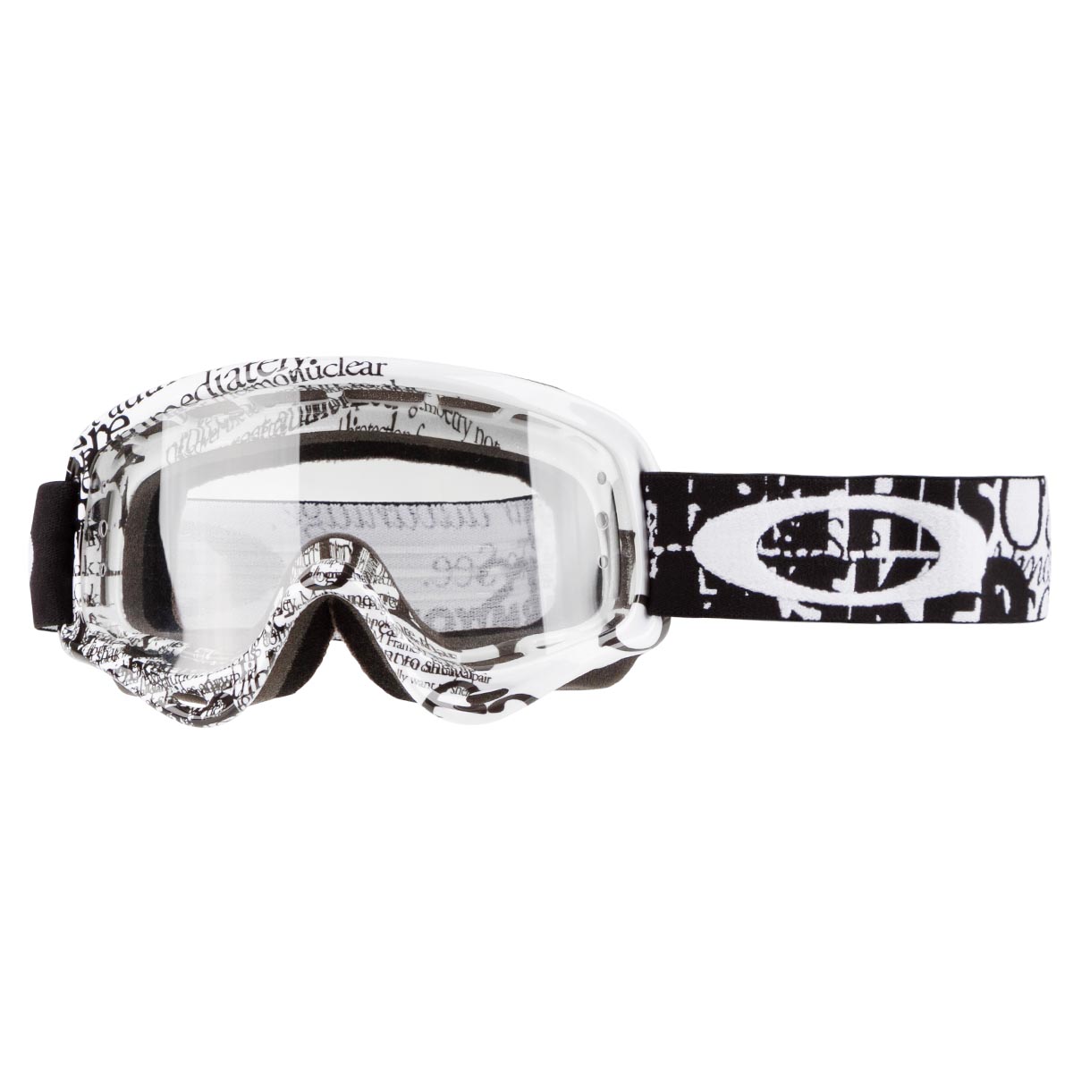 Oakley Maschera O Frame MX Tagline Black - Clear Anti-Fog