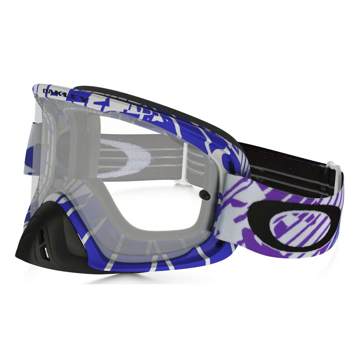 Oakley Goggle O2 MX Skull Rushmore Purple/Blue - Clear