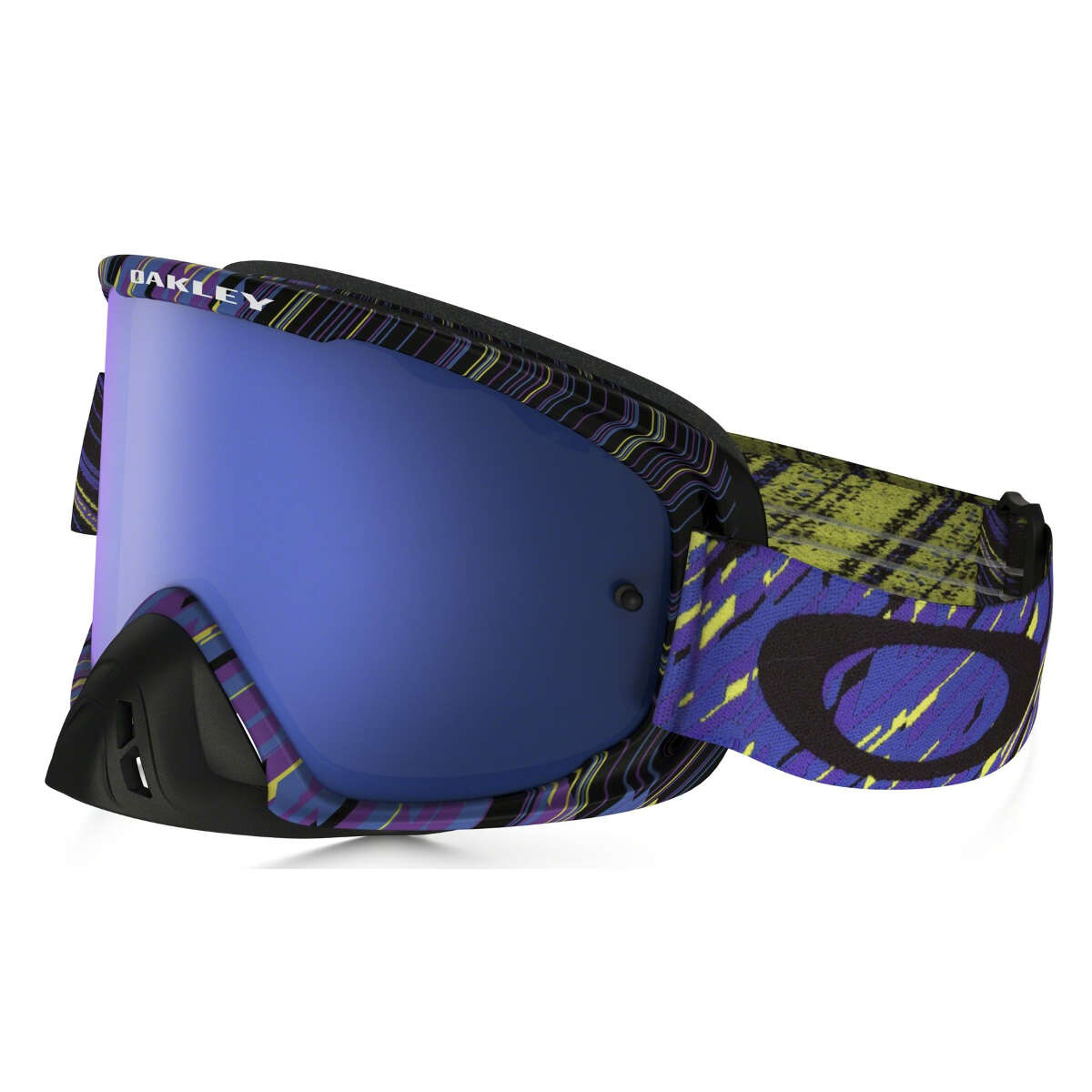 Oakley Crossbrille O2 MX Rain Of Terror Blue/Purple - Black Ice Iridium/Klar
