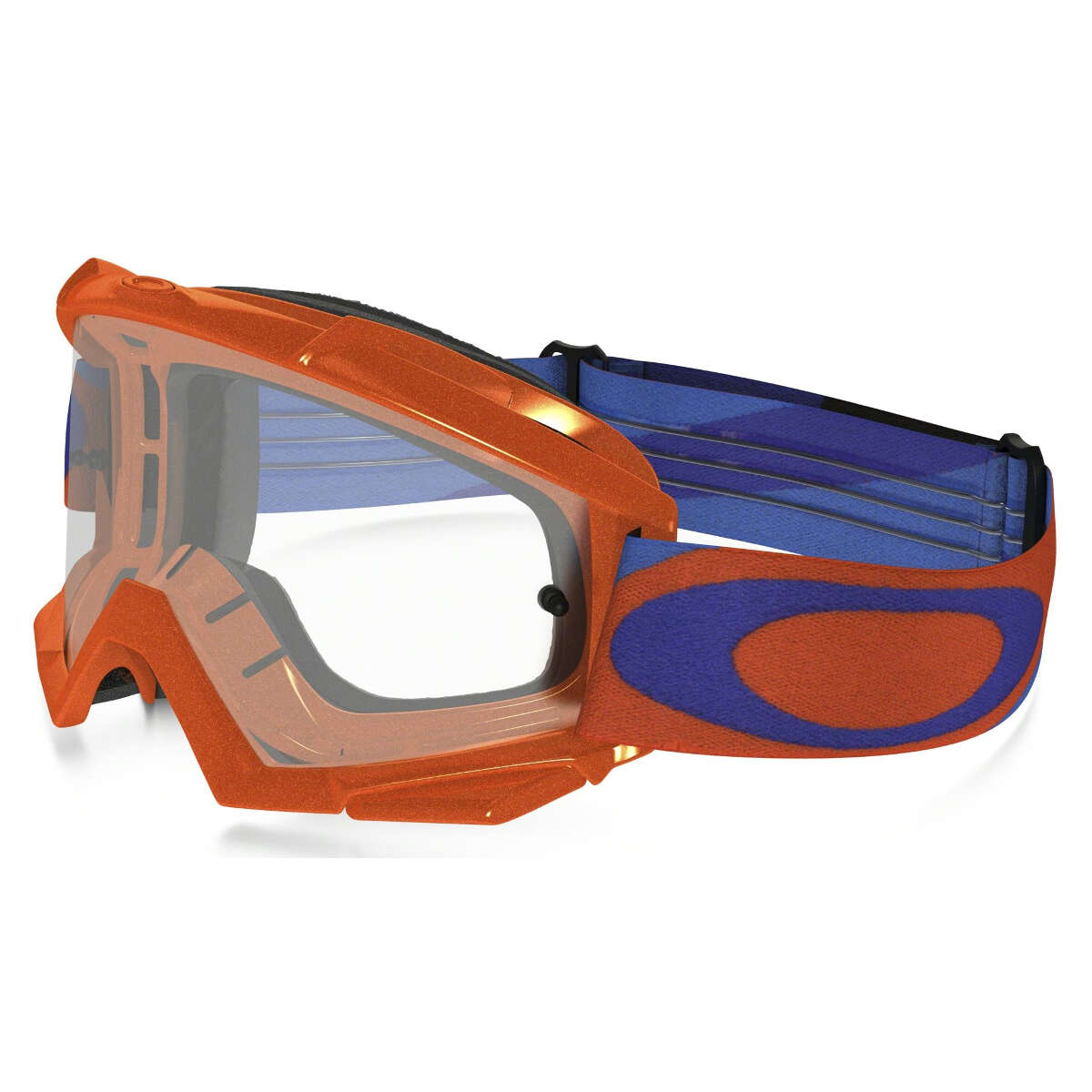 Oakley Goggle Proven MX Heritage Racer Orange/Blue - Clear Anti-Fog