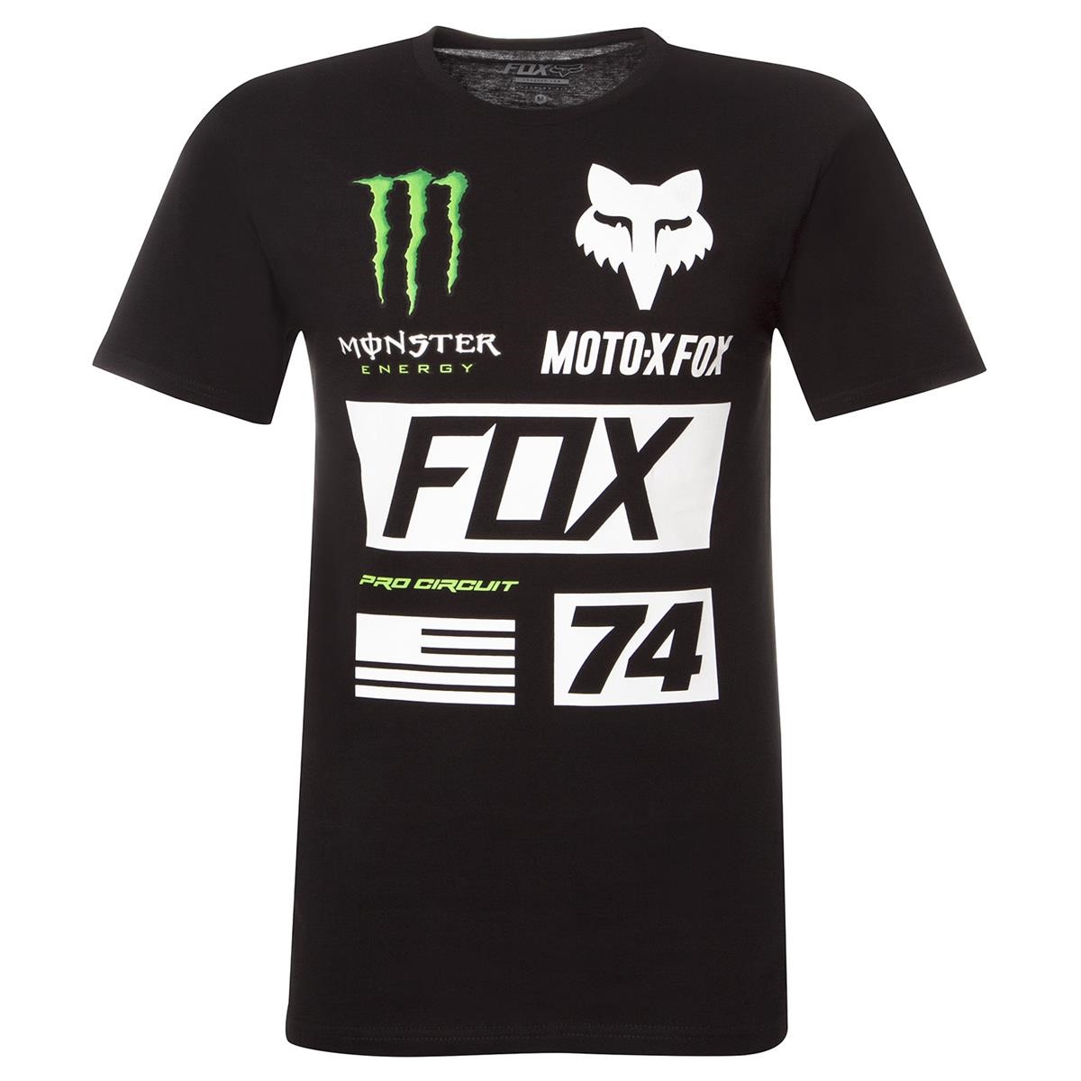 Fox T-Shirt Pro Circuit Monster Union Collection Schwarz