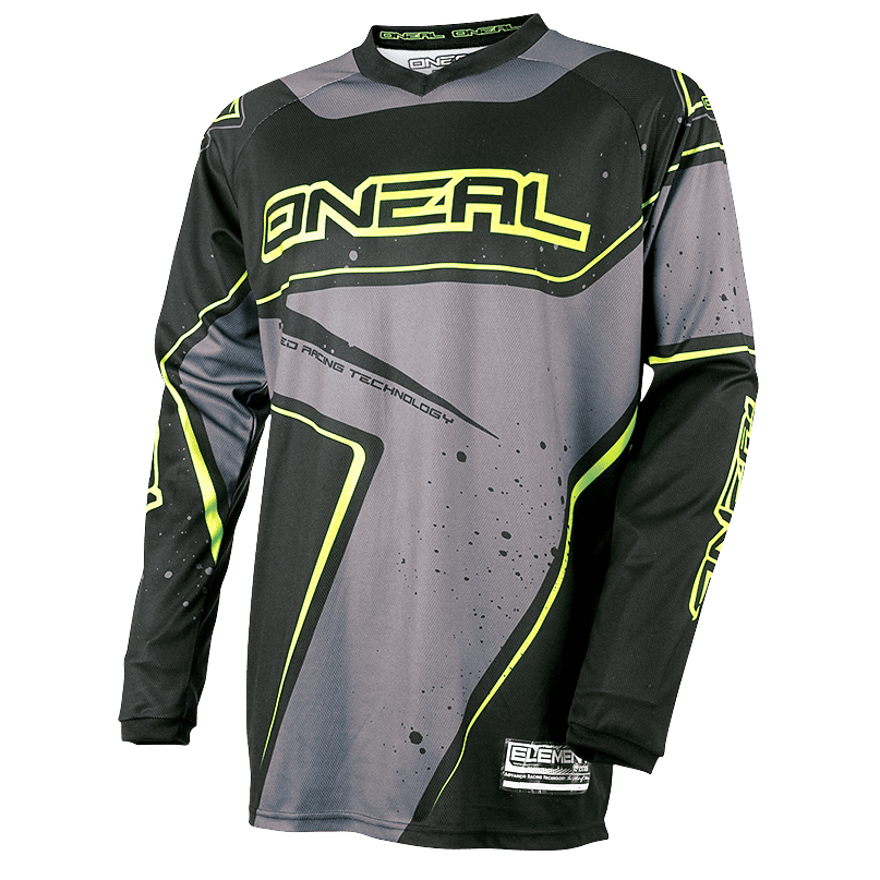 O'Neal Jersey Element Racewear Black/Grey/Hi-Vis