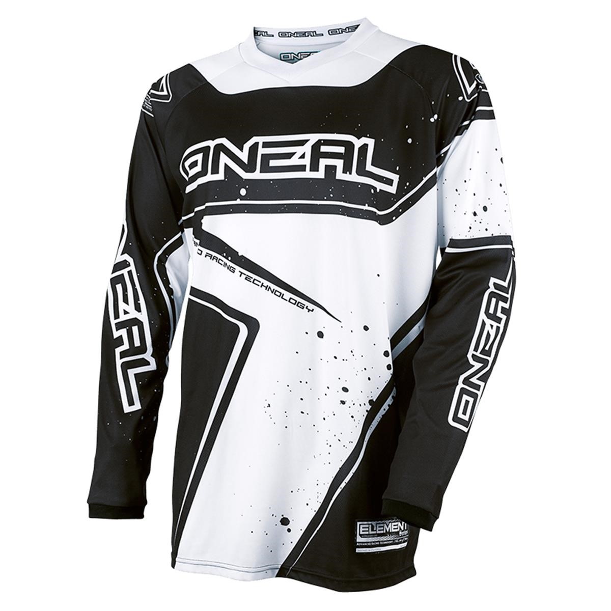 O'Neal Maillot MX Element Racewear Black/White