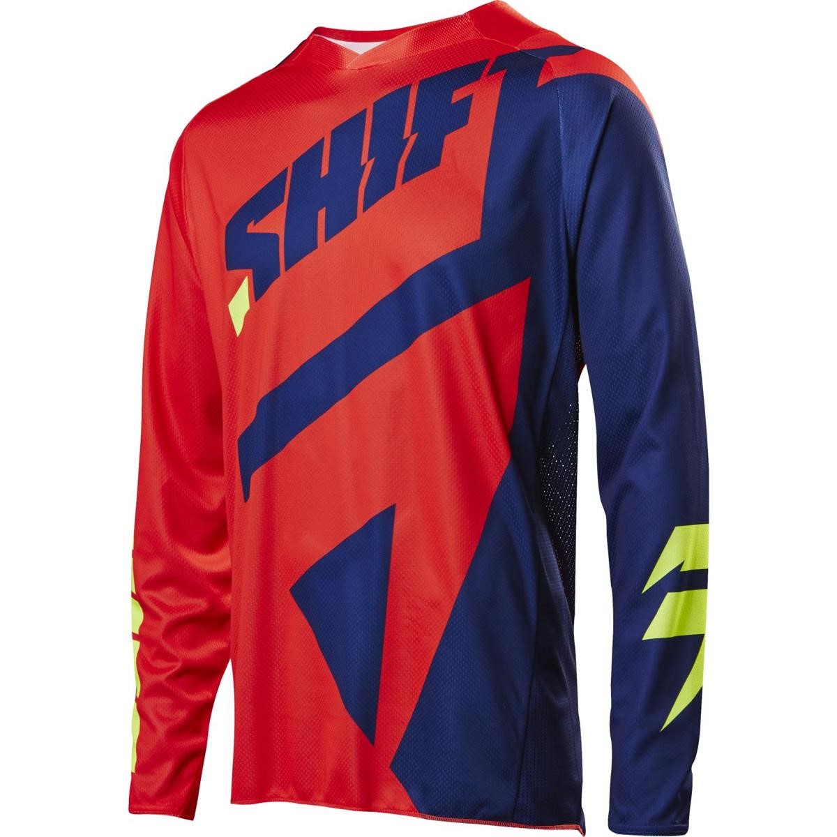 Shift Maillot MX 3lack Navy/Red - Mainline