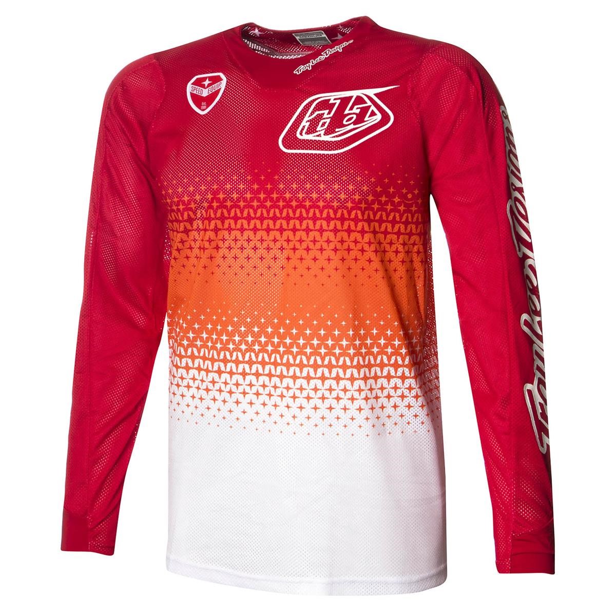 Troy Lee Designs Maillot MX SE Air Starburst - White/Red