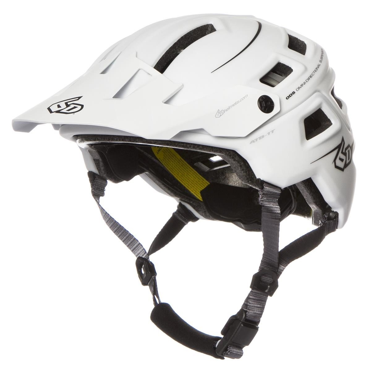 6D Enduro MTB Helmet ATB-1T White Matte