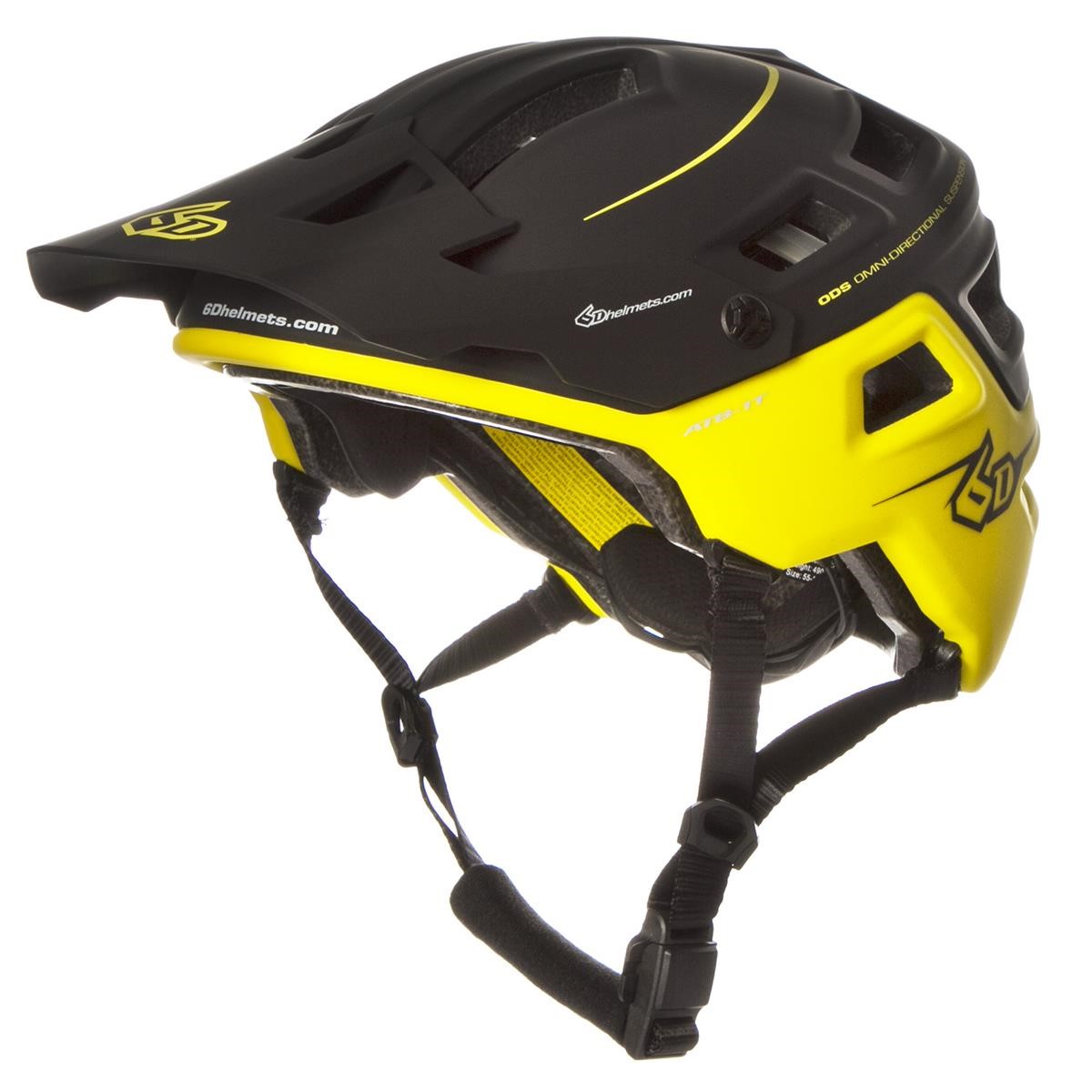 6D Enduro MTB Helmet ATB-1T Yellow Matte/Black Matte