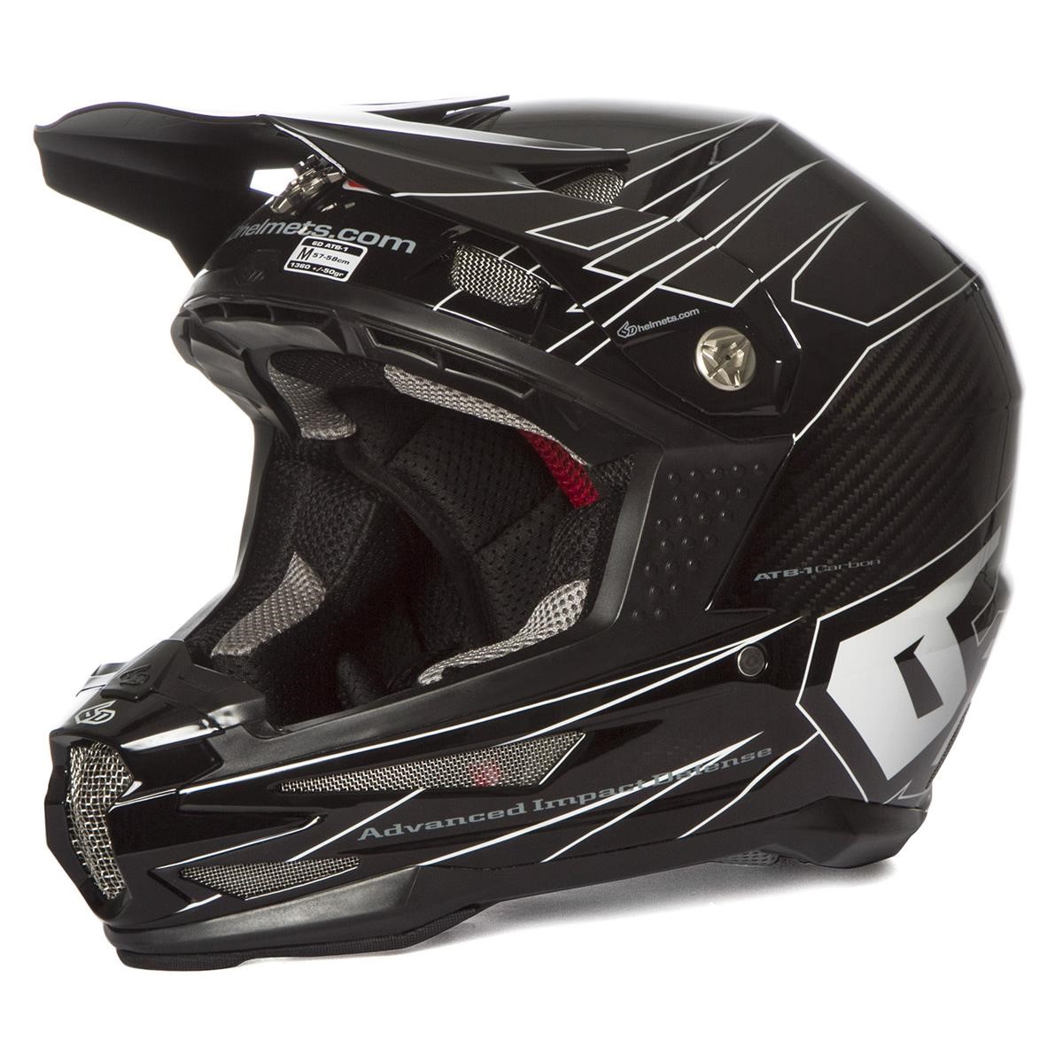 6D Downhill MTB Helmet ATB-1 Carbon Attack - Black