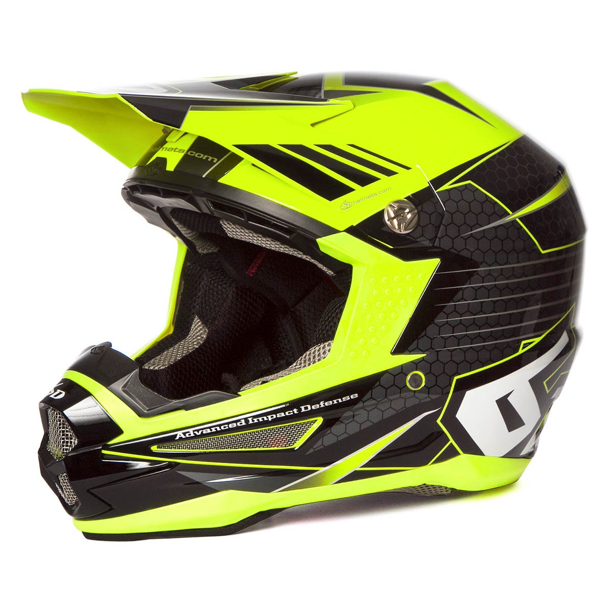 6D Motocross-Helm ATR-1 Blade - Schwarz/Neon Gelb