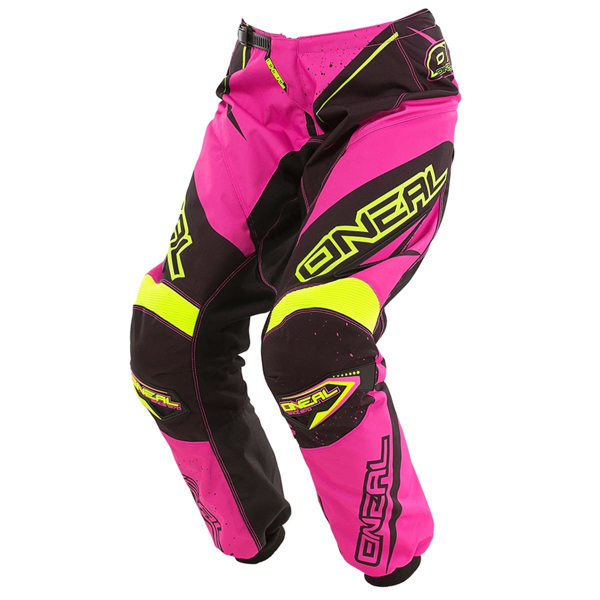 O'Neal Donna Pantaloni MX Element Racewear Pink/Yellow