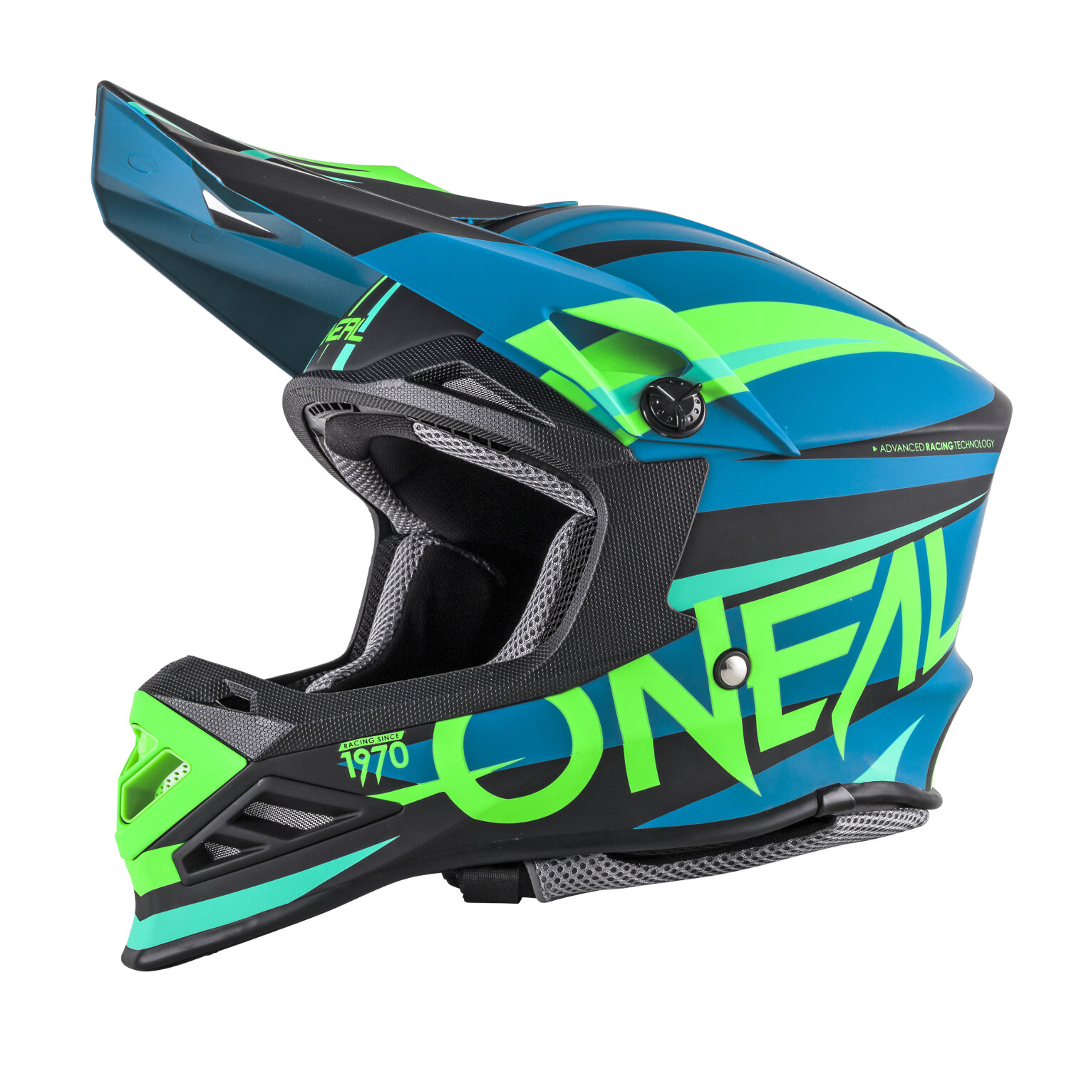 O'Neal Helmet 8Series Aggressor Blue/Neon Green