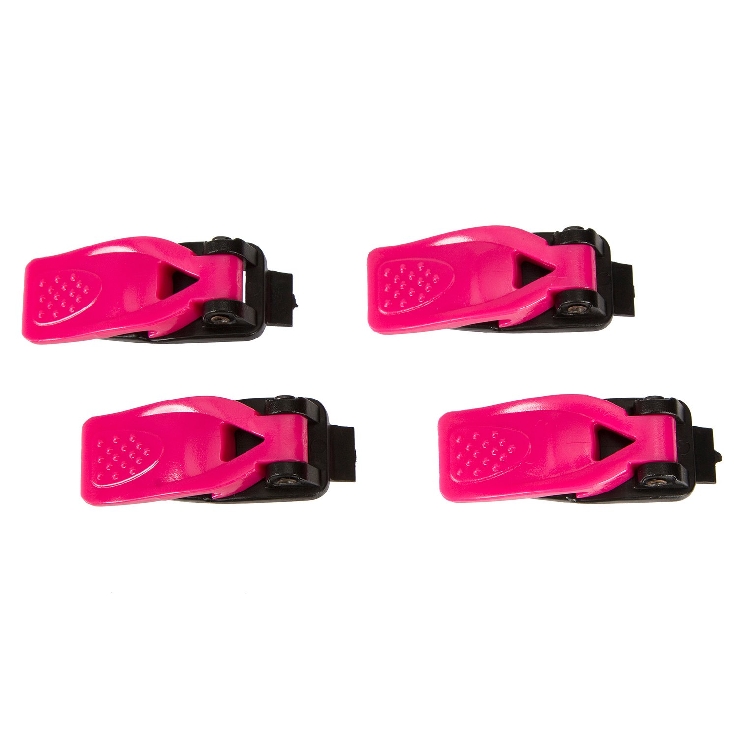 Fox Replacement Buckles with Base Comp 5K Black/Pink - 4 Pieces