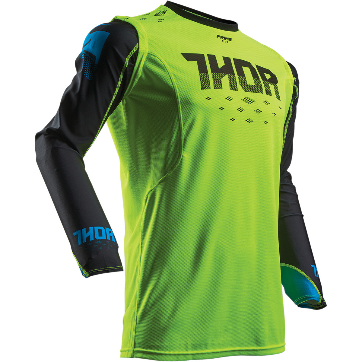Thor Maglia MX Prime Fit Rohl Green/Black
