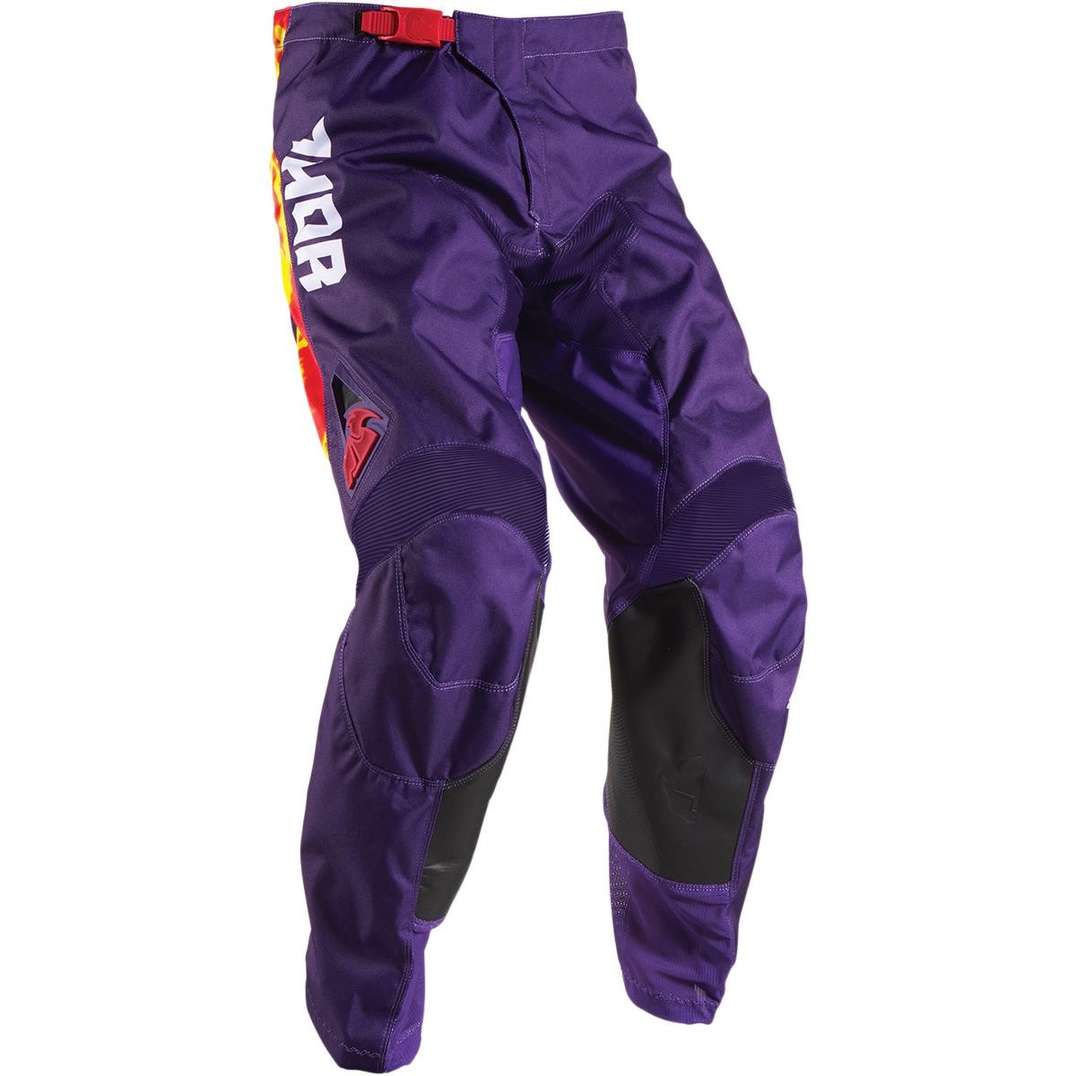 Thor Bimbo Pantaloni MX Pulse Tydy Purple/Fire