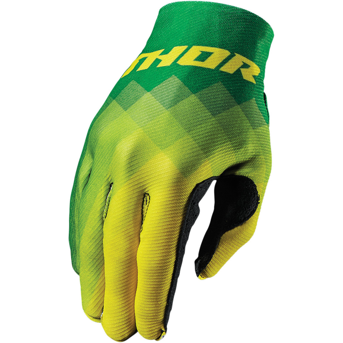 Thor Gloves Invert Pix - Green/Yellow