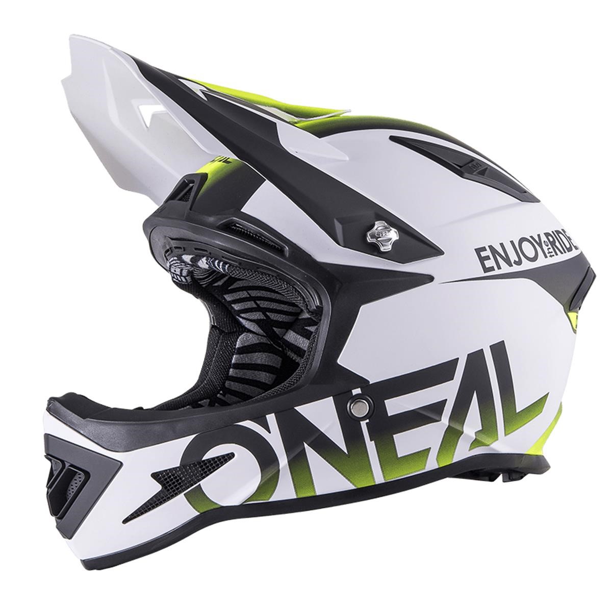 O'Neal Downhill MTB Helmet Warp Fidlock Blocker - Hi-Viz