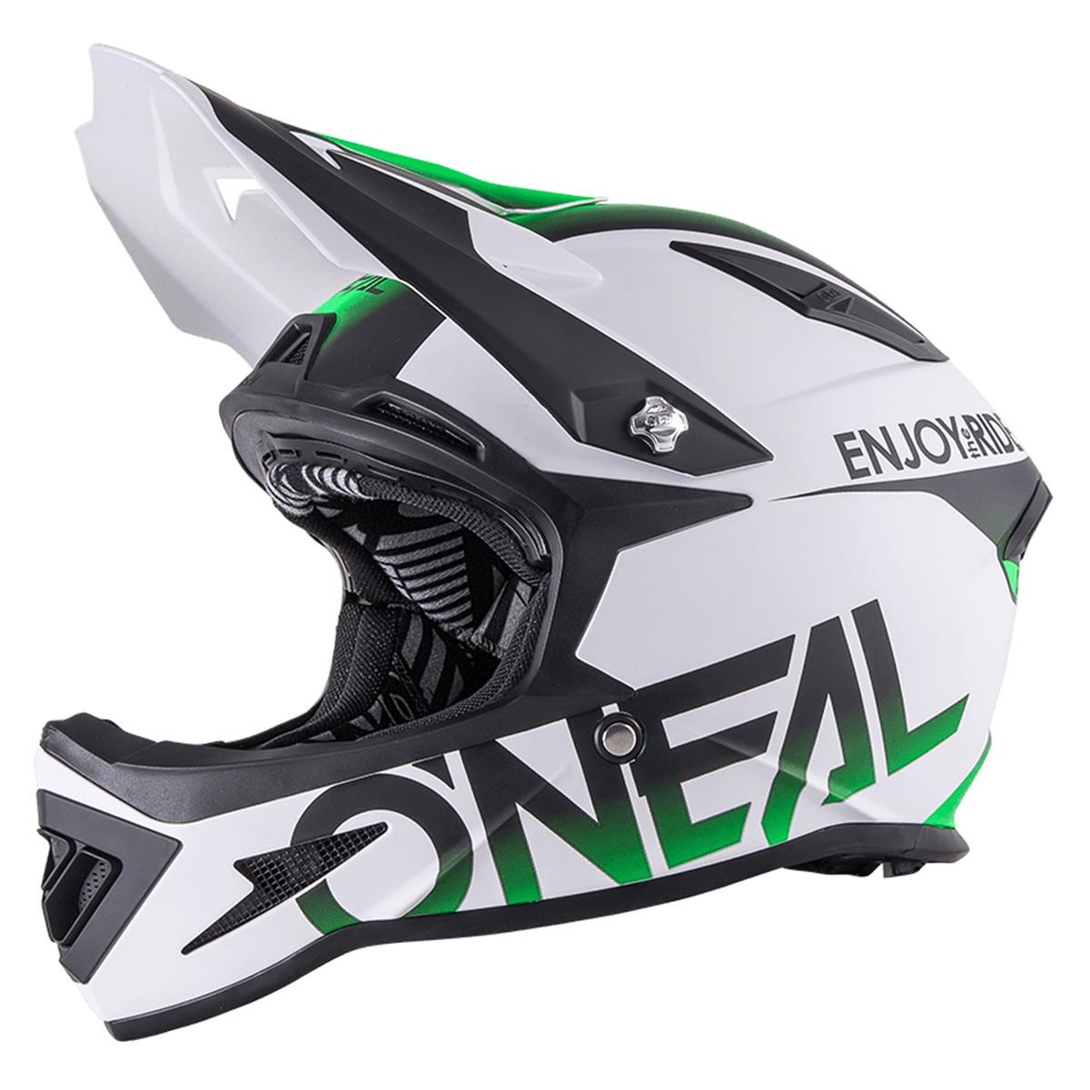 O'Neal Downhill MTB Helmet Warp Fidlock Blocker - Hi-Viz Green