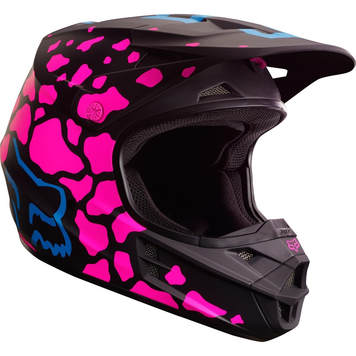 Fox Helmet V1 Grav Black/Pink