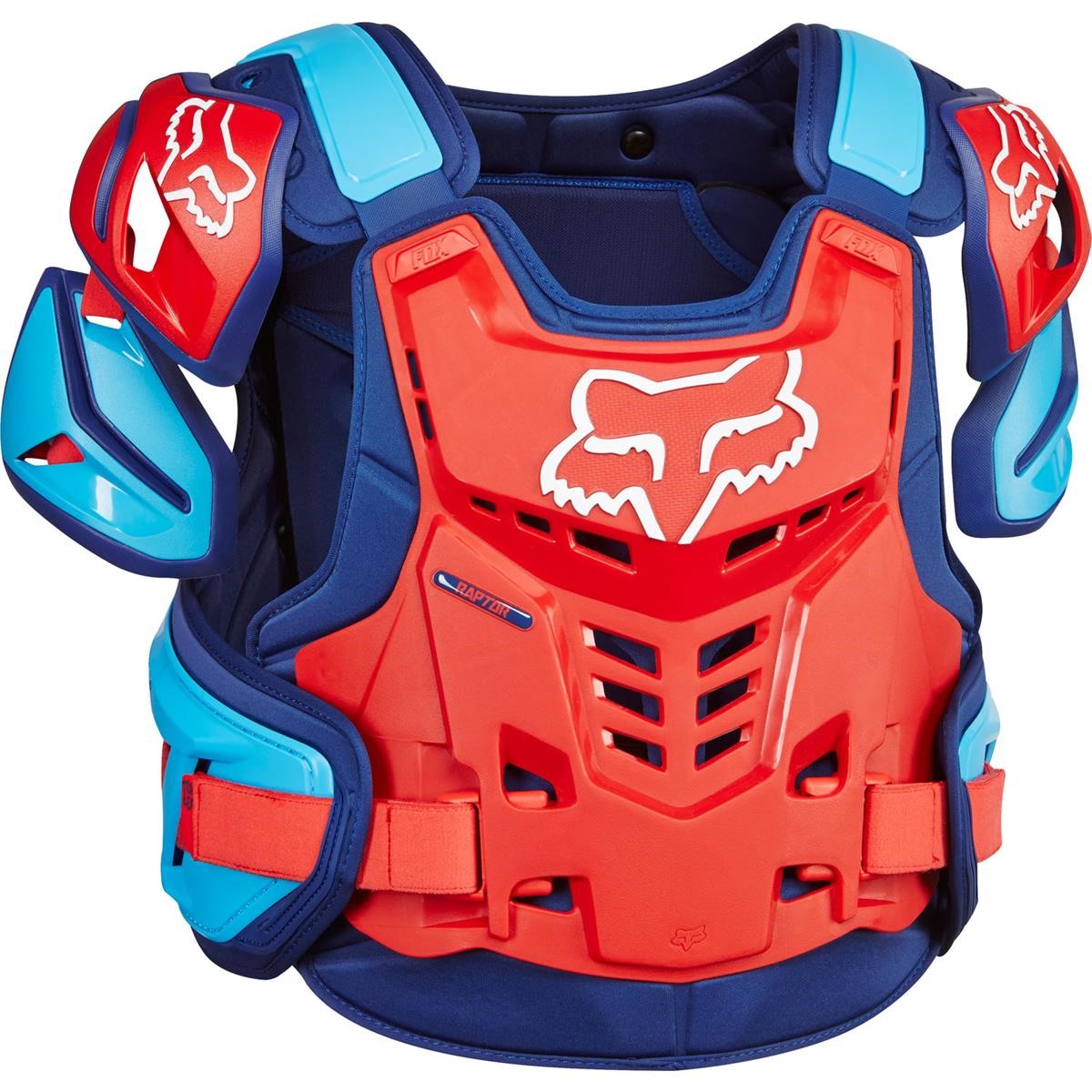 Fox MX Chest Protector Raptor Vest Blue/Red