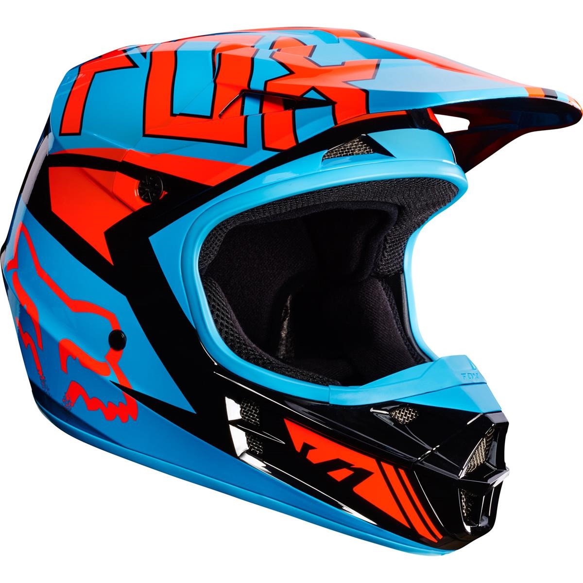 Fox Kids Helmet V1 Falcon Black/Orange