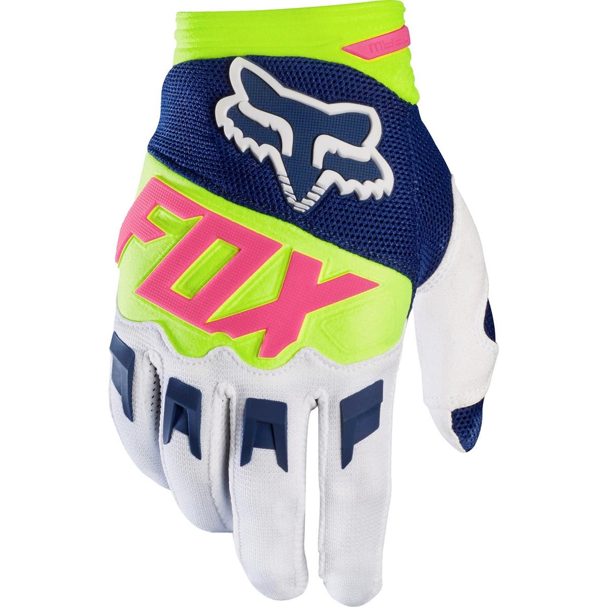 Fox Kids Gloves Dirtpaw Race Navy/White