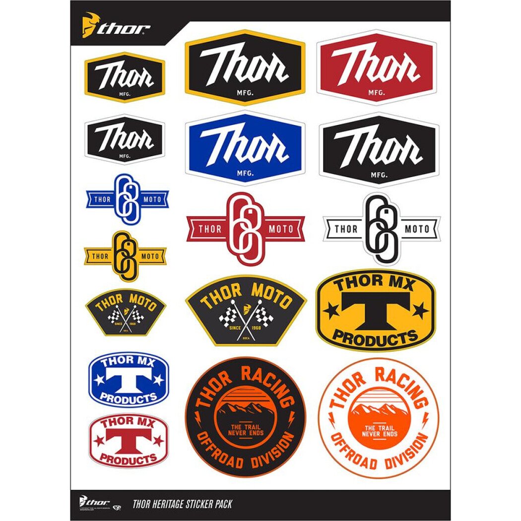 Thor Sticker Sheet  Heritage, 23 x 30 cm