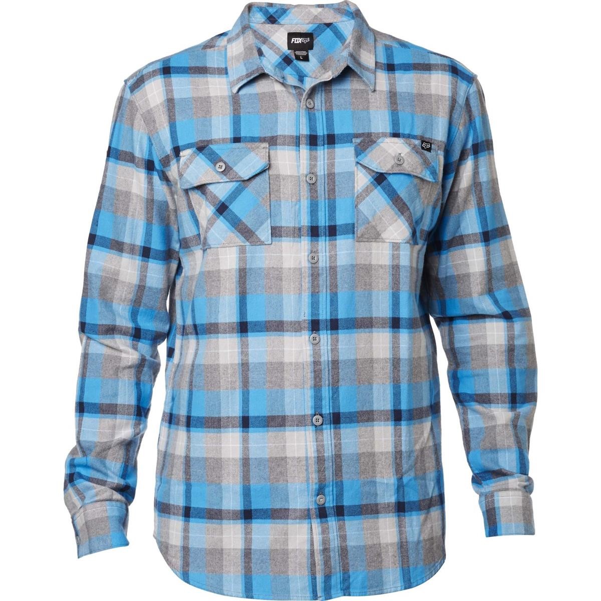 Fox Flannel Shirt Traildust Blue