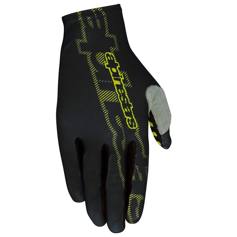 Alpinestars Gloves F-Lite Black/Acid Yellow