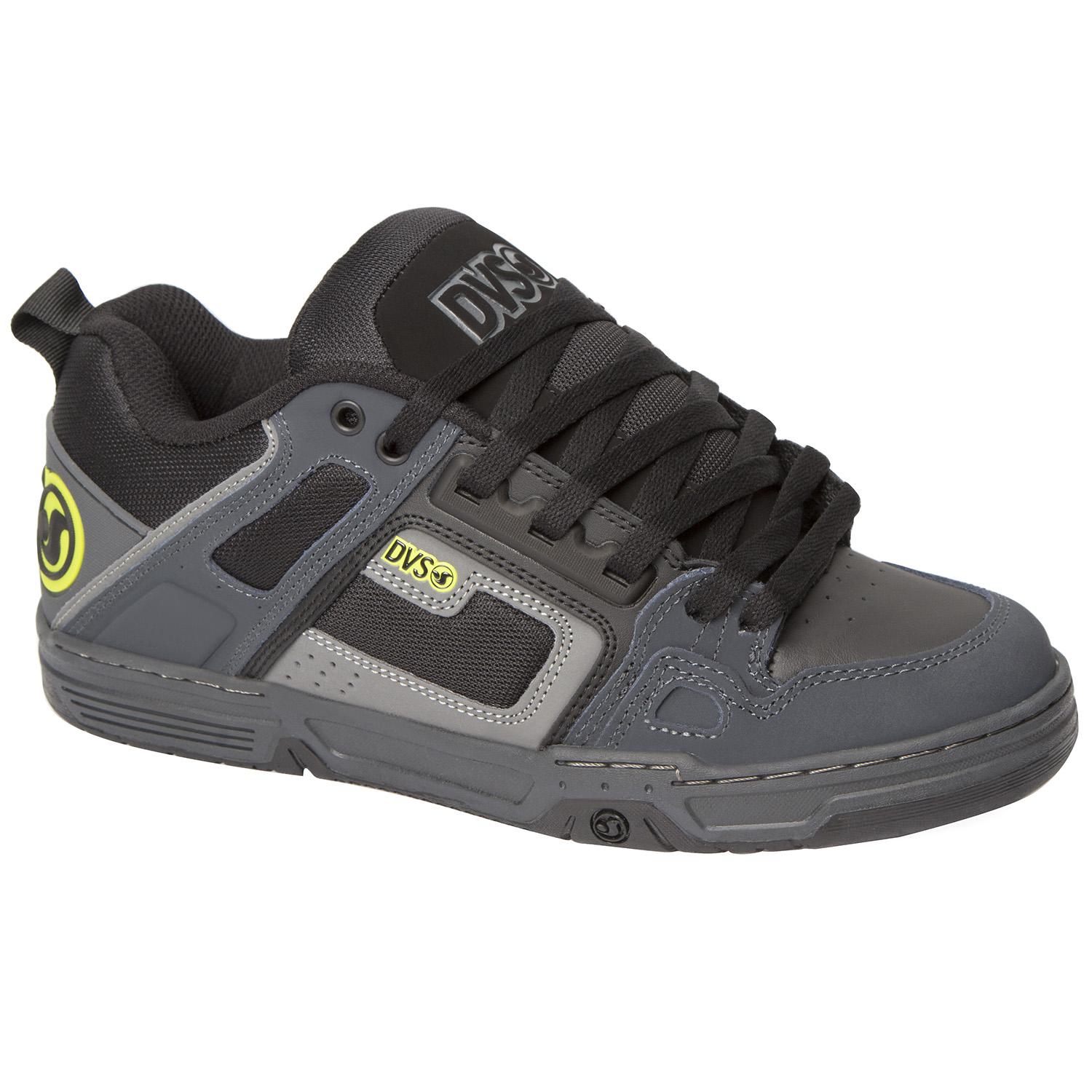 DVS Shoes Comanche Grey/Black/Lime Nubuck