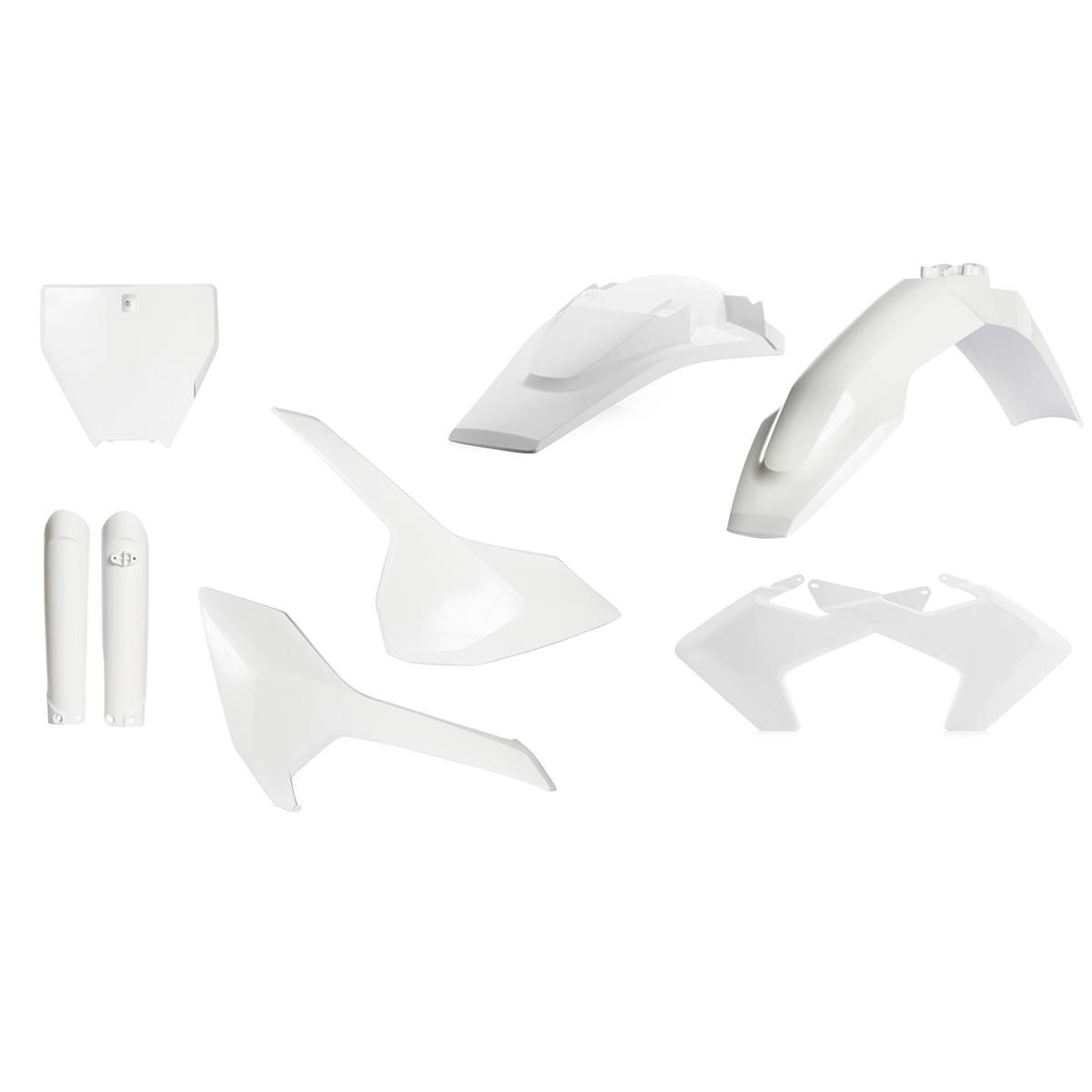 Acerbis Plastik-Kit Full-Kit Husqvarna TC 125/250, FC 250/350/450 16-18, Weiß