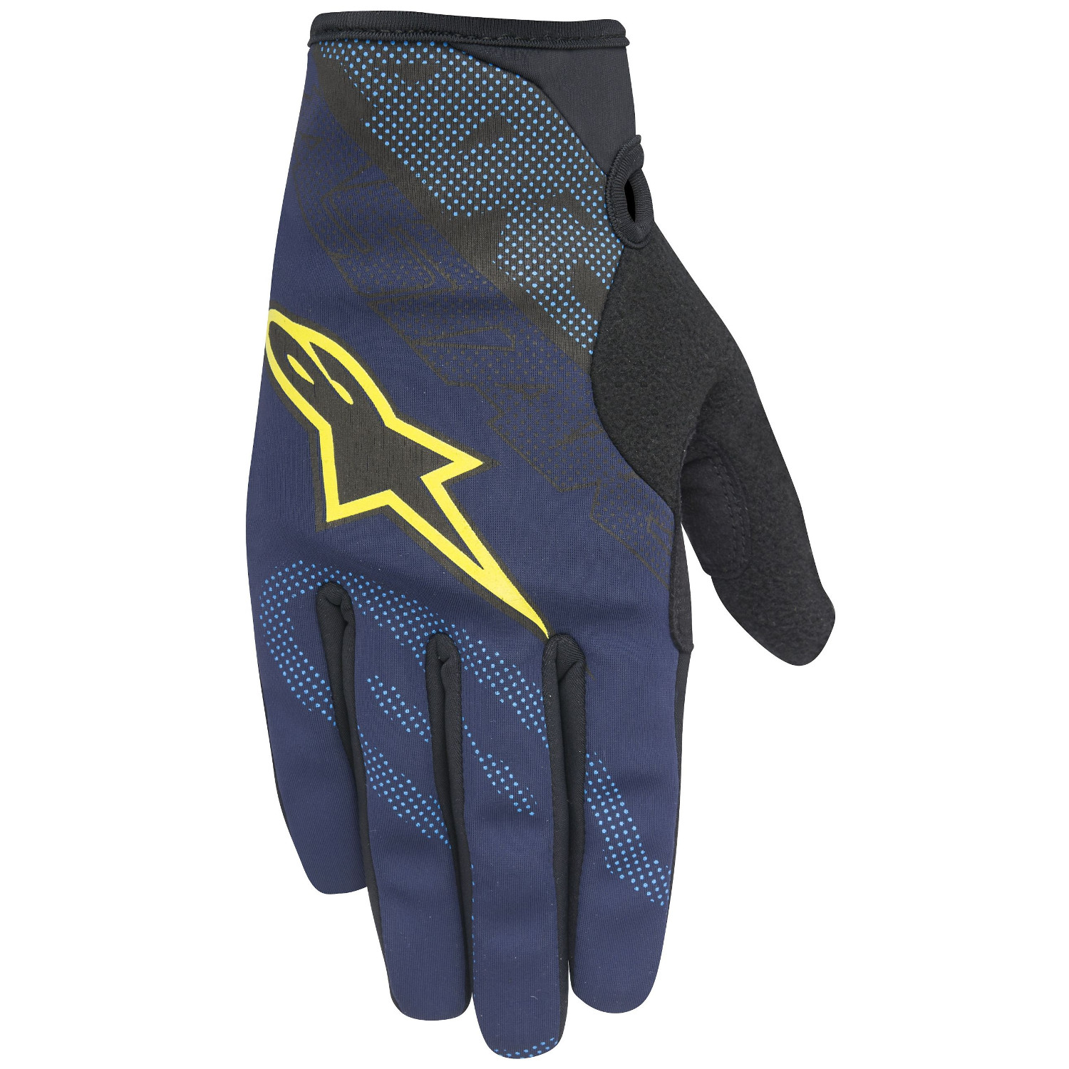 Alpinestars Bike Gloves Stratus Deep Blue/Acid Yellow