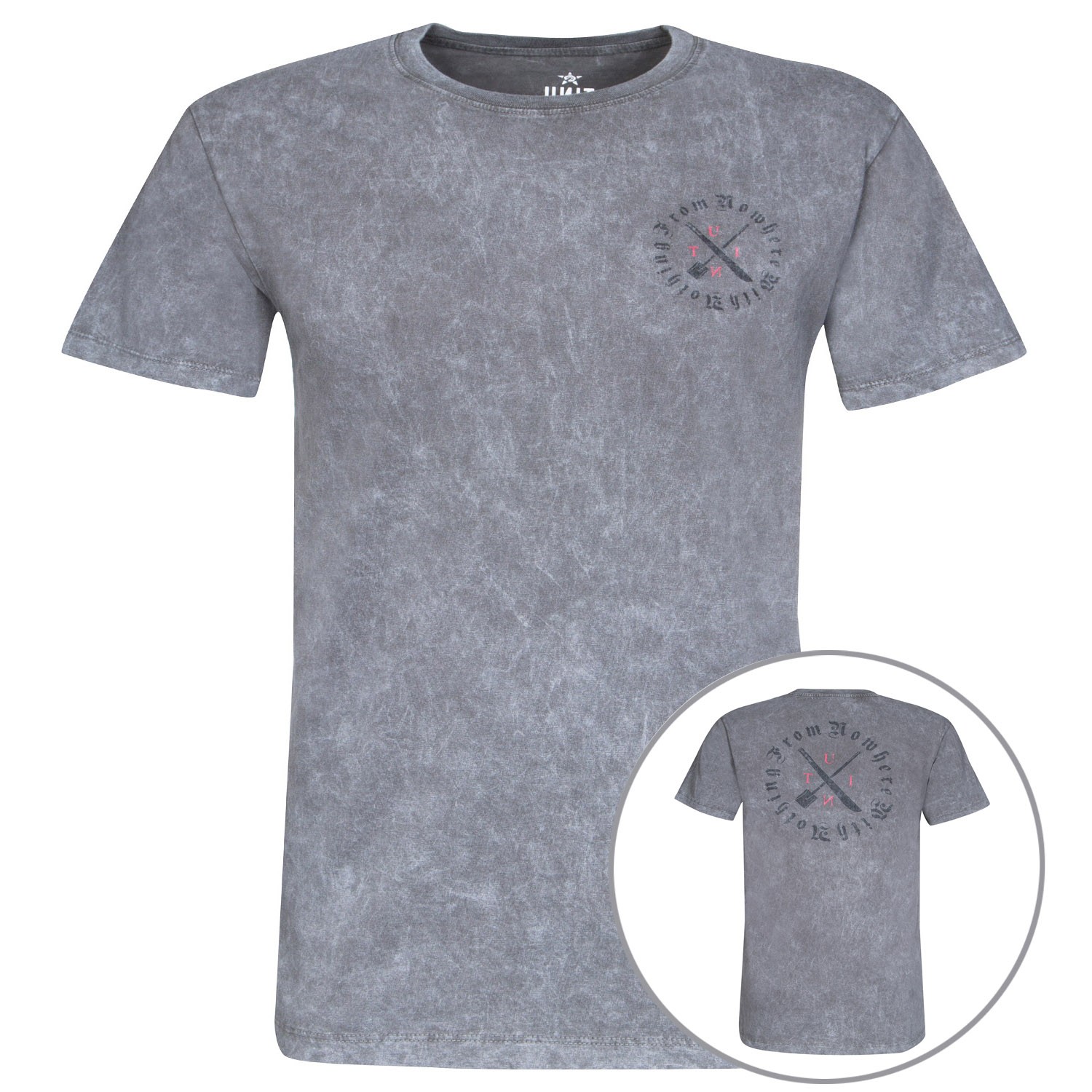Unit T-Shirt Slash Acid Grey