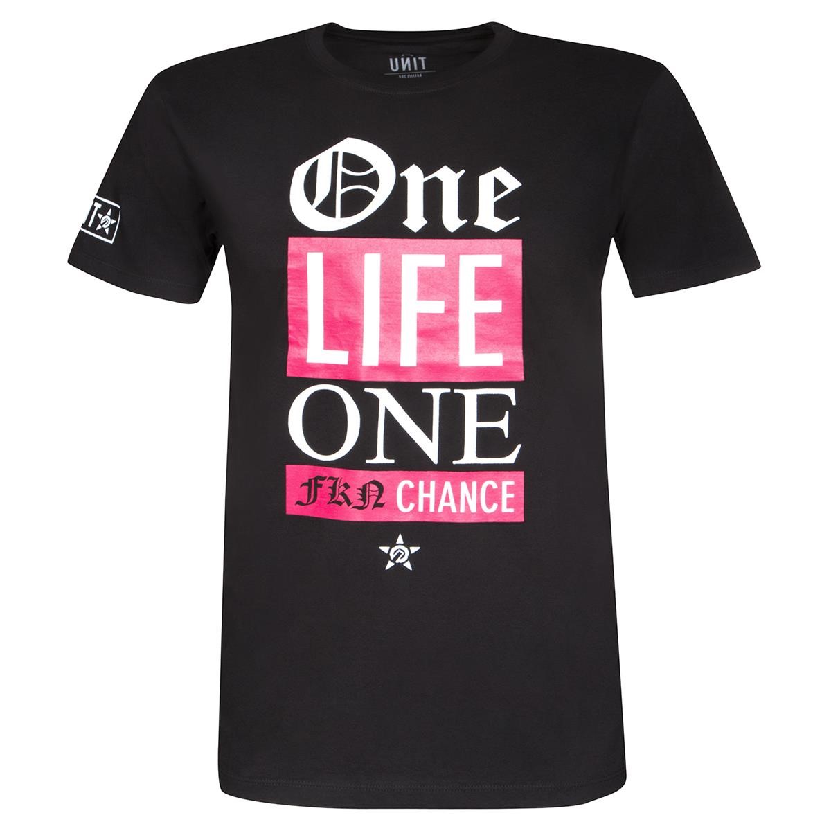 Unit T-Shirt One Life Schwarz