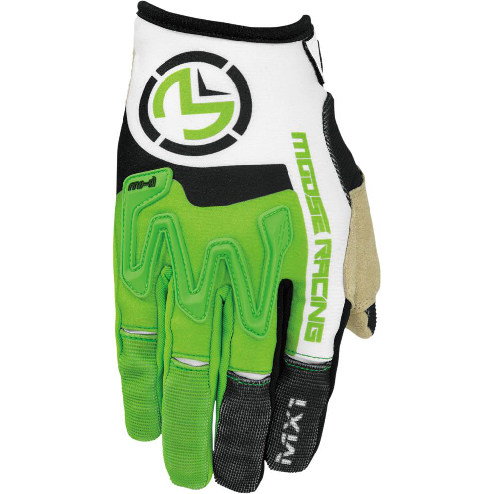 Moose Racing Gloves MX1 Green/White/Black