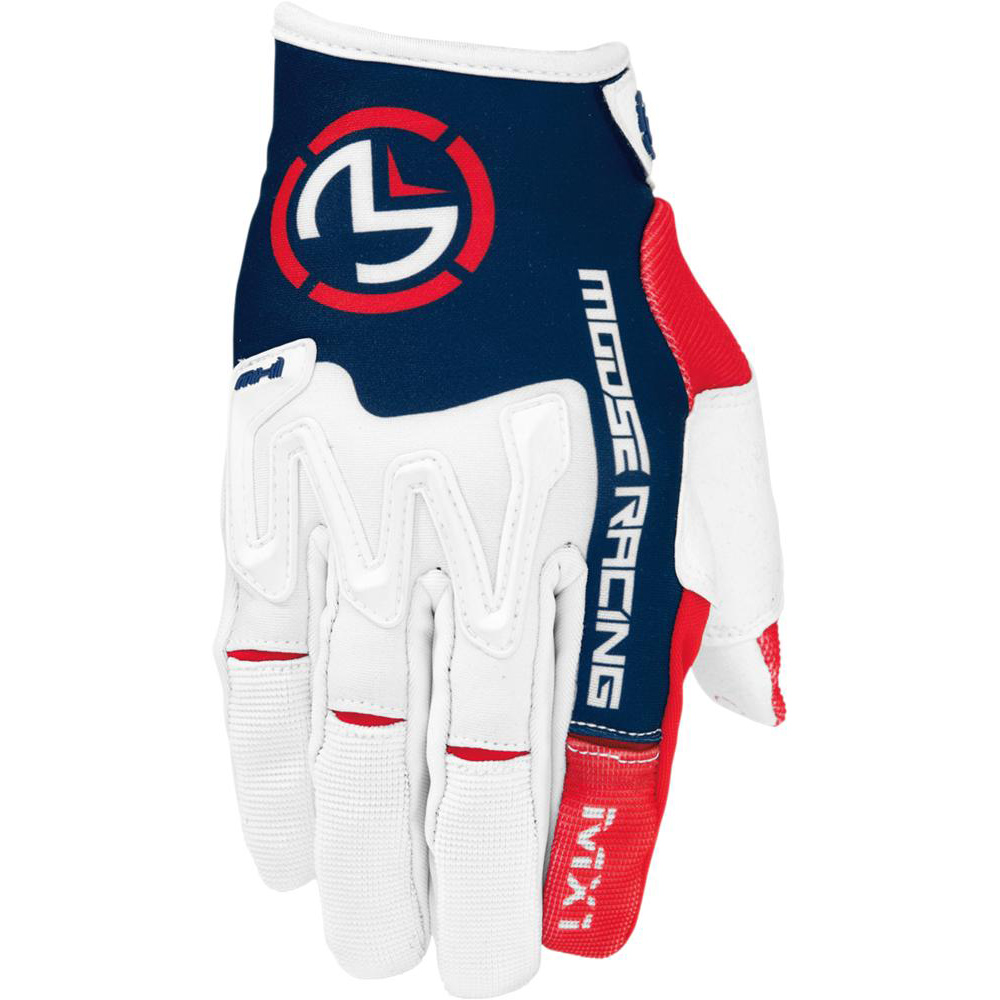 Moose Racing Gloves MX1 White/Blue/Red