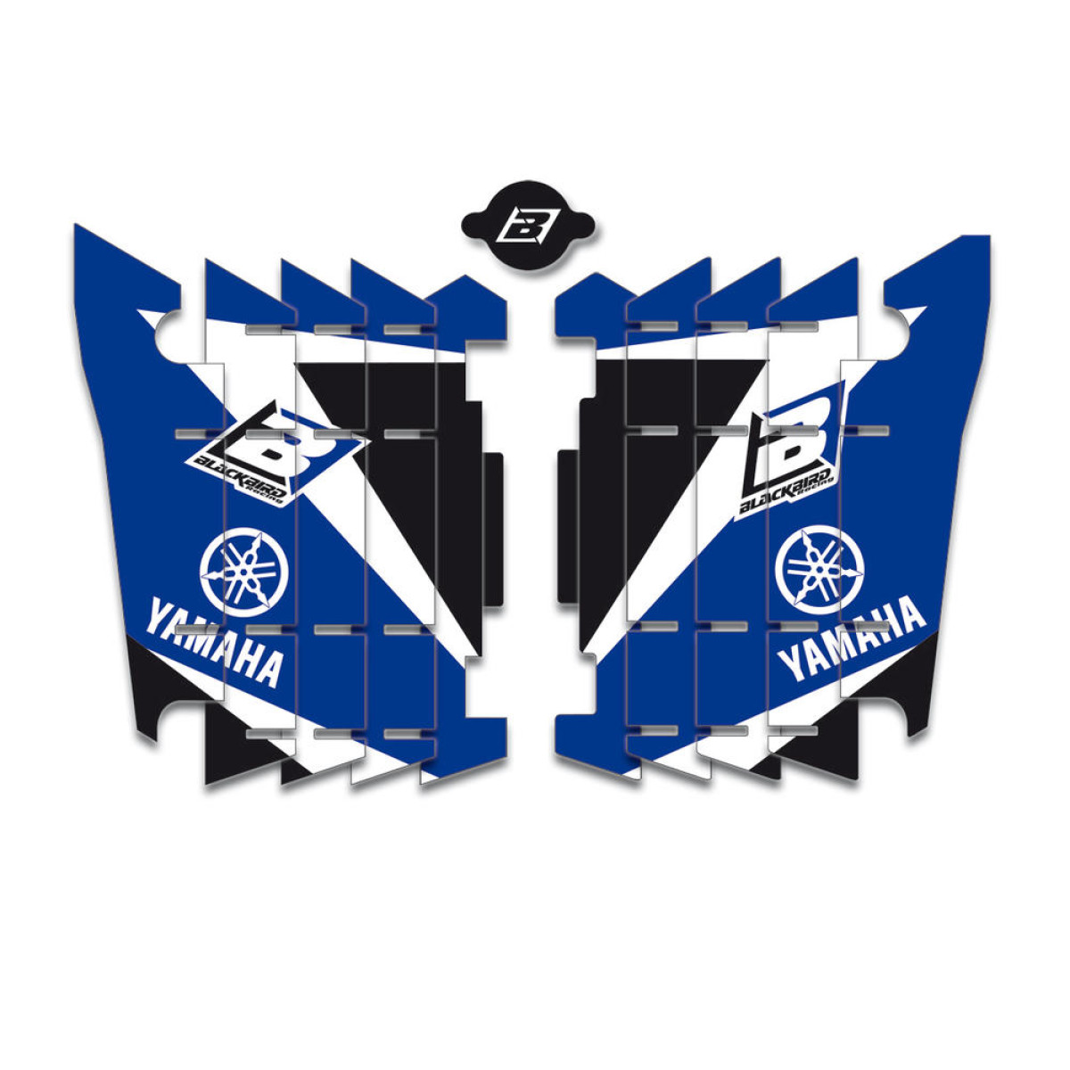 Blackbird Racing Autocollants pour Grille de Radiateur Dream 3 Yamaha YZF 250/450 14-17 WRF 250/450, Bleu/Noir/Blanc