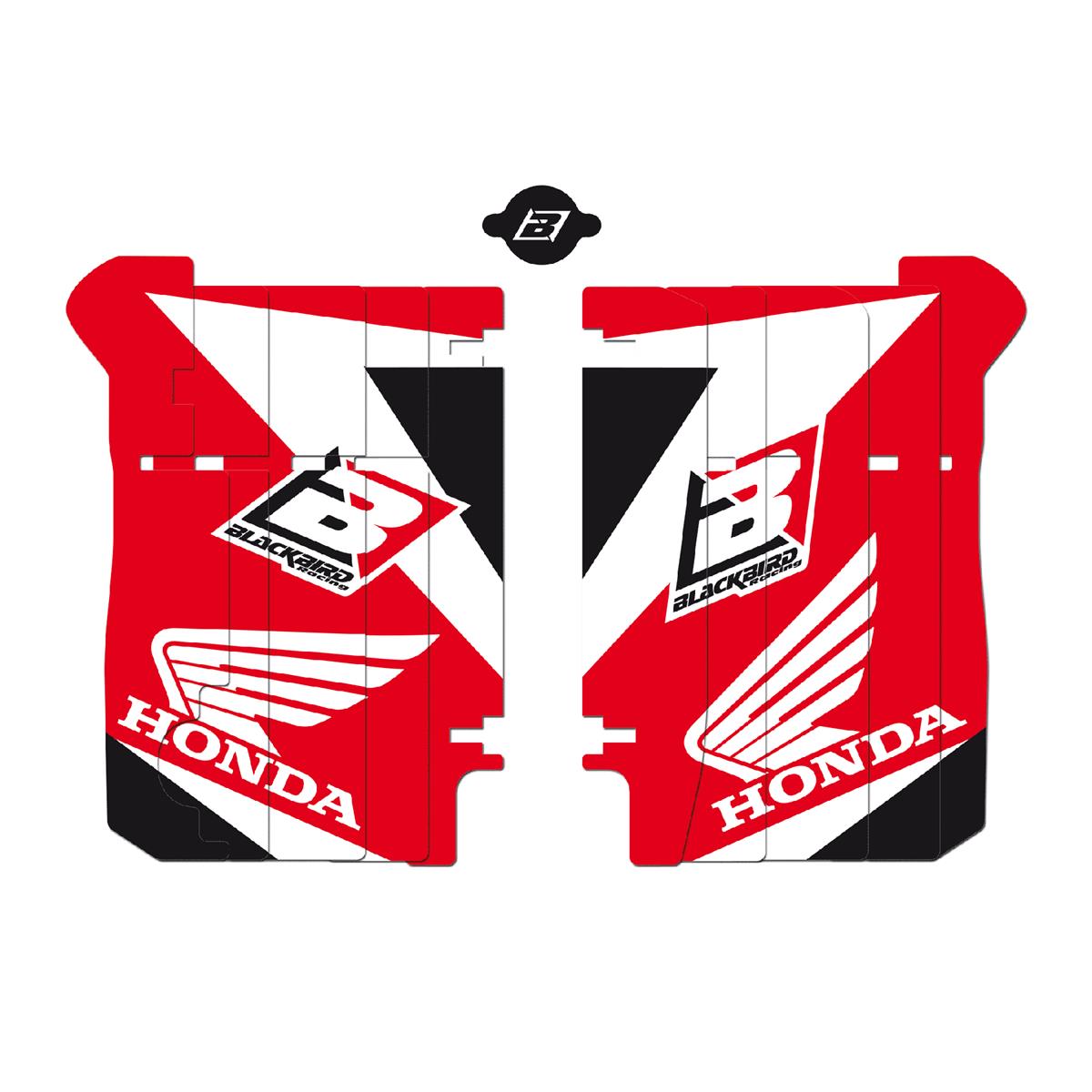 Blackbird Racing Autocollants pour Grille de Radiateur Dream 3 Honda CR-F 250 14-15, Rouge/Blanc/Noir