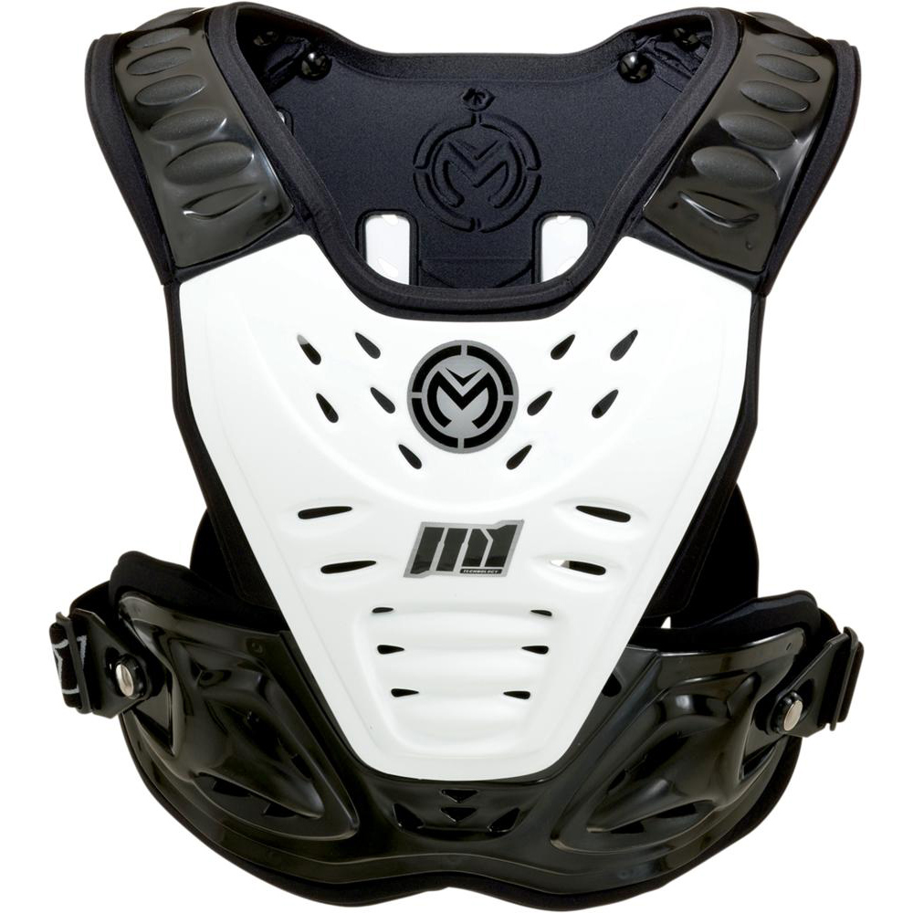 Moose Racing Chest Protector M1 Roost Deflector White/Stealth