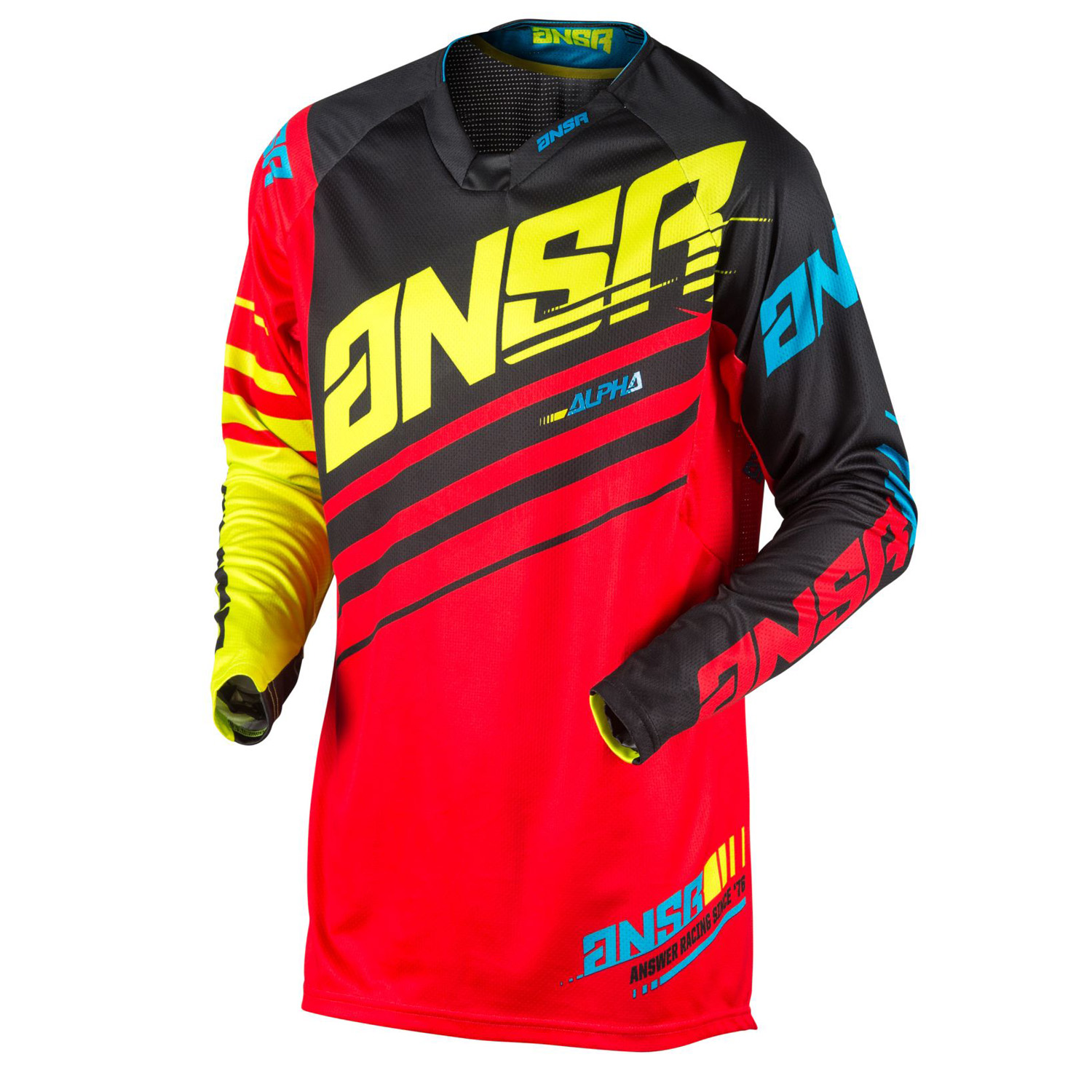 Answer Racing Maillot MX Alpha Red/Acid/Black