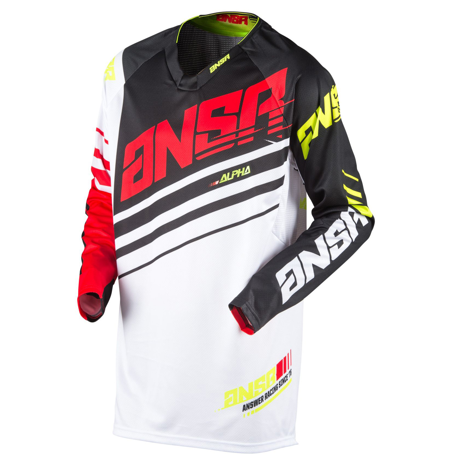 Answer Racing Maillot MX Alpha White/Red/Black