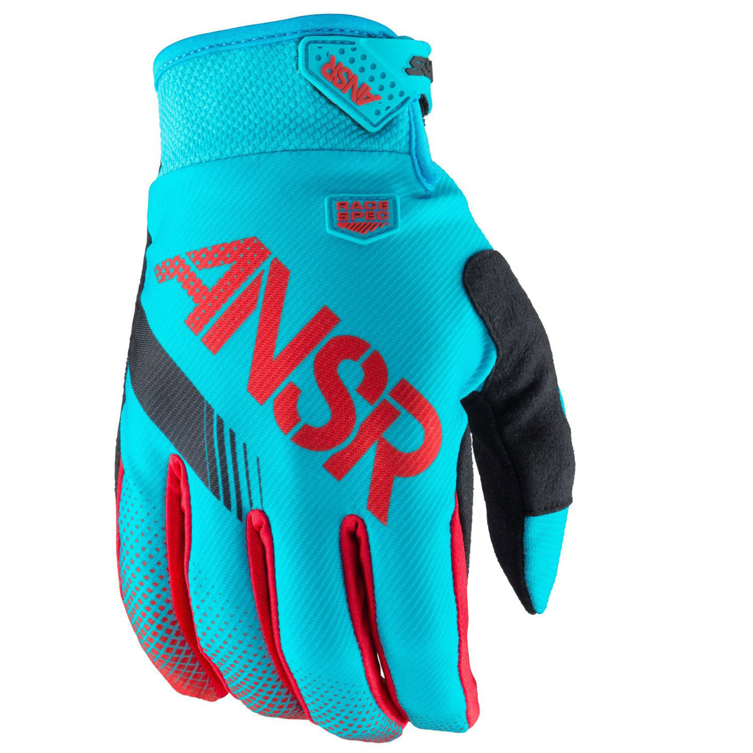 Answer Racing Gloves Syncron Cyan/Rot