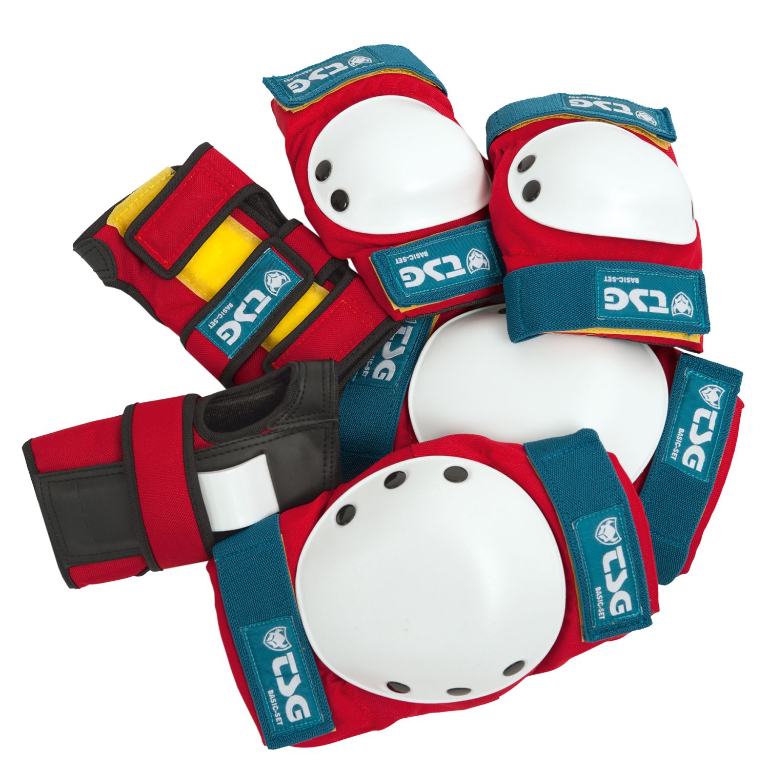TSG Kit de Protection Basic-Set Red/White/Blue