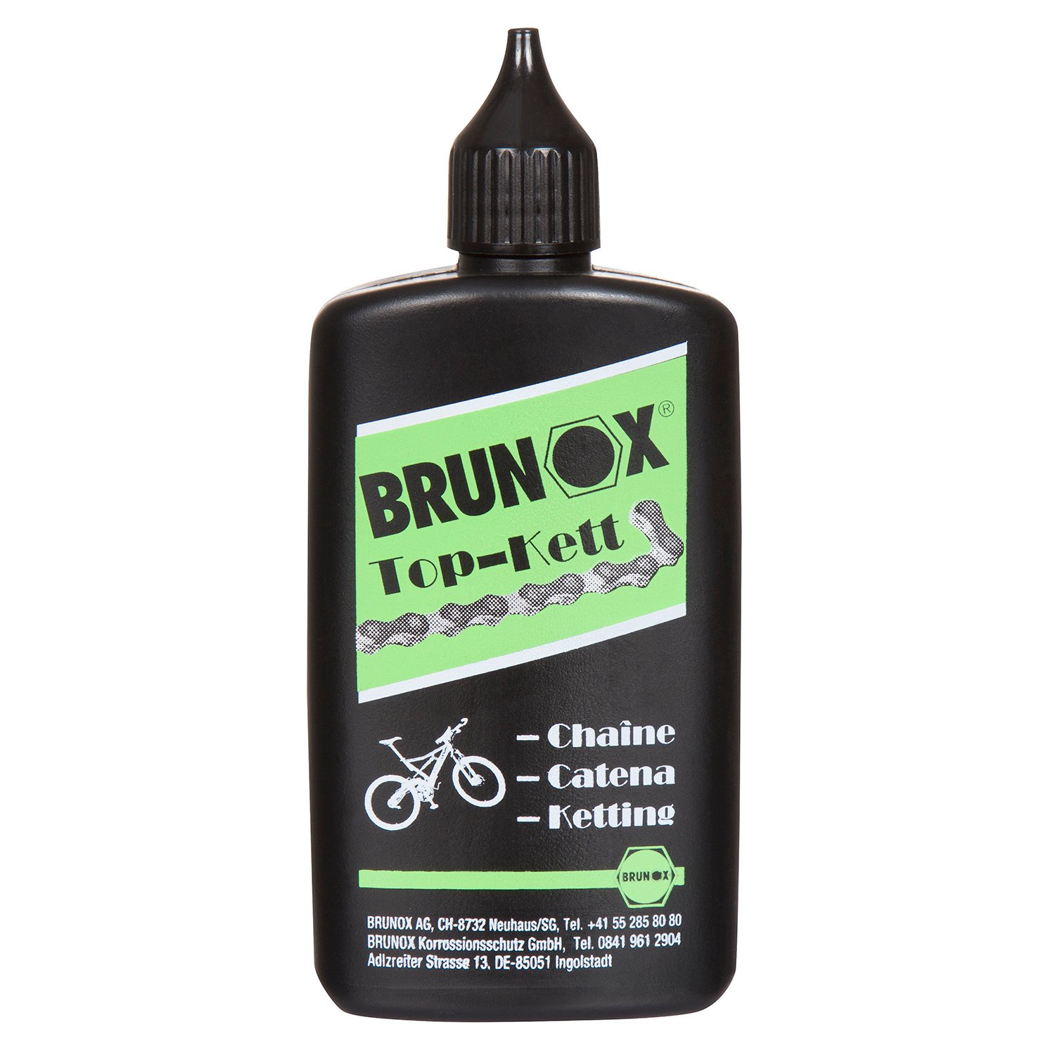 Brunox Bike Chain Spray Top Dropping Bottle, 100 ml