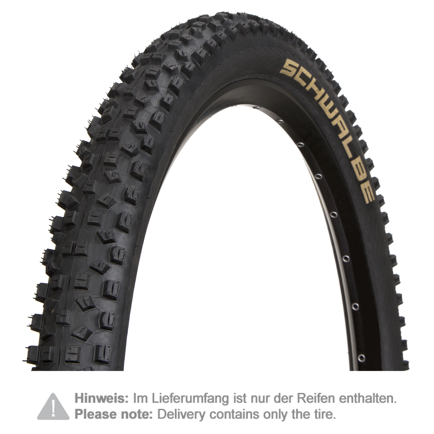 Schwalbe MTB Tire Hans Dampf HS 426 Black, 27.5 x 2.35 Inches, Evo, SnakeSkin, Tubeless Easy, TrailStar, Foldable